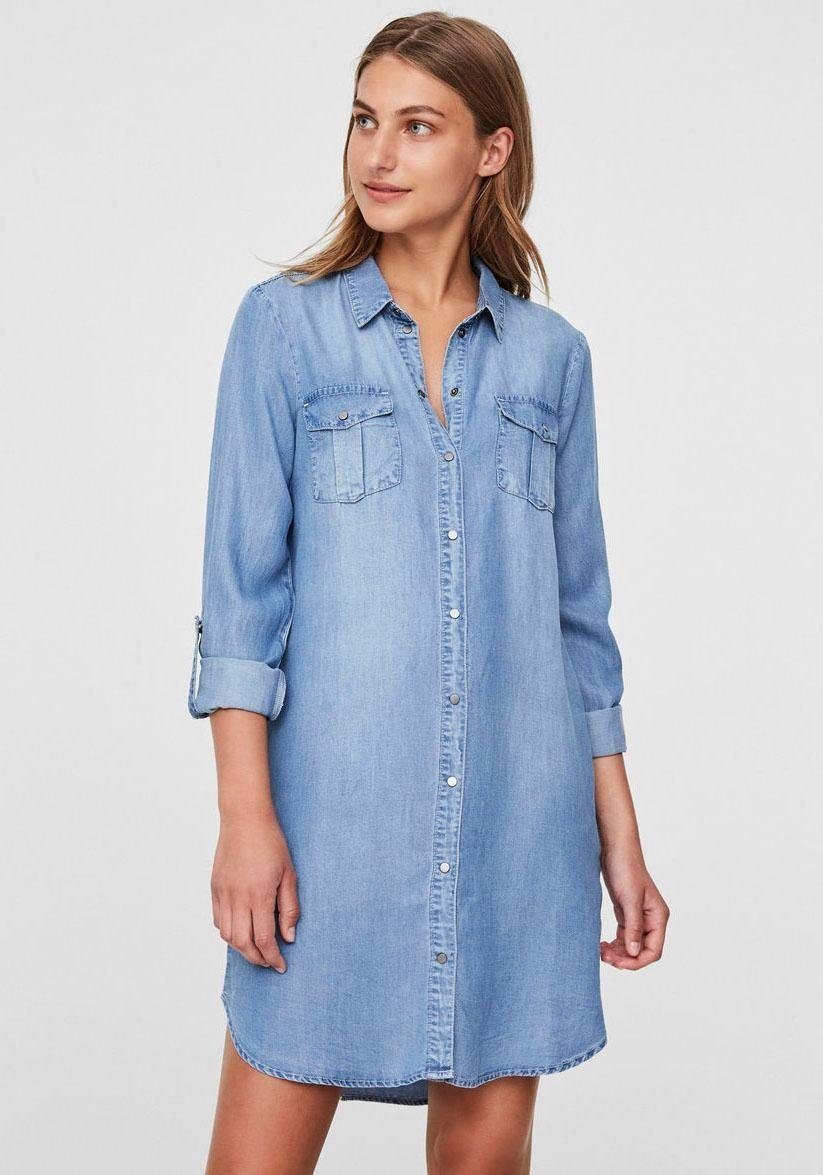 Jeanskleid blue Vero Moda denim VMSILLA light