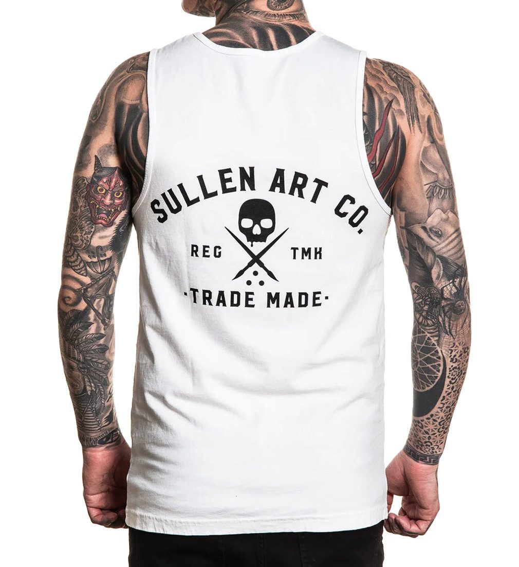Sullen Clothing Tanktop Elemental Art Collective Tattoo Totenkopf Trade Logo