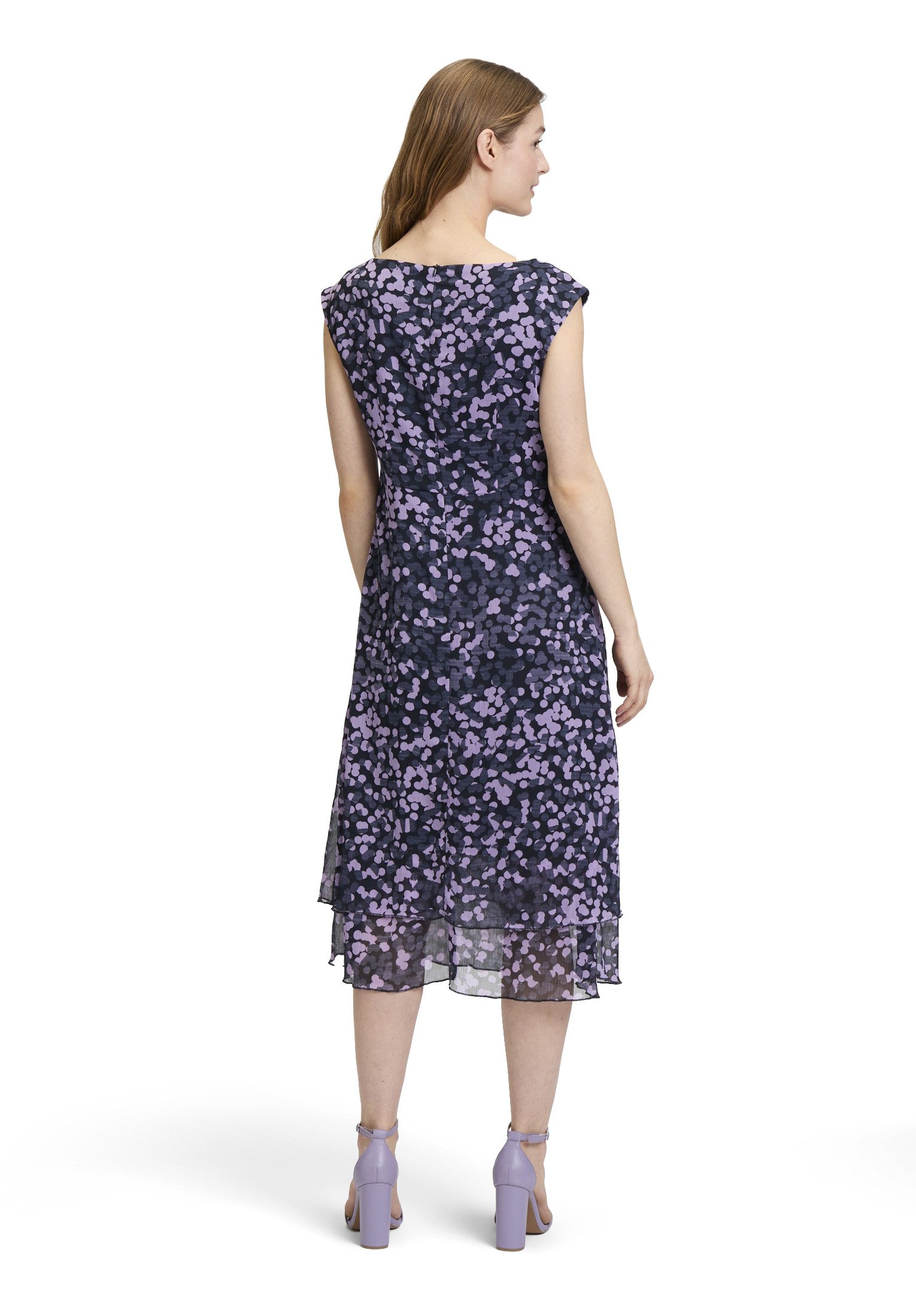 Betty&Co Midikleid Damen mit Stufen Form