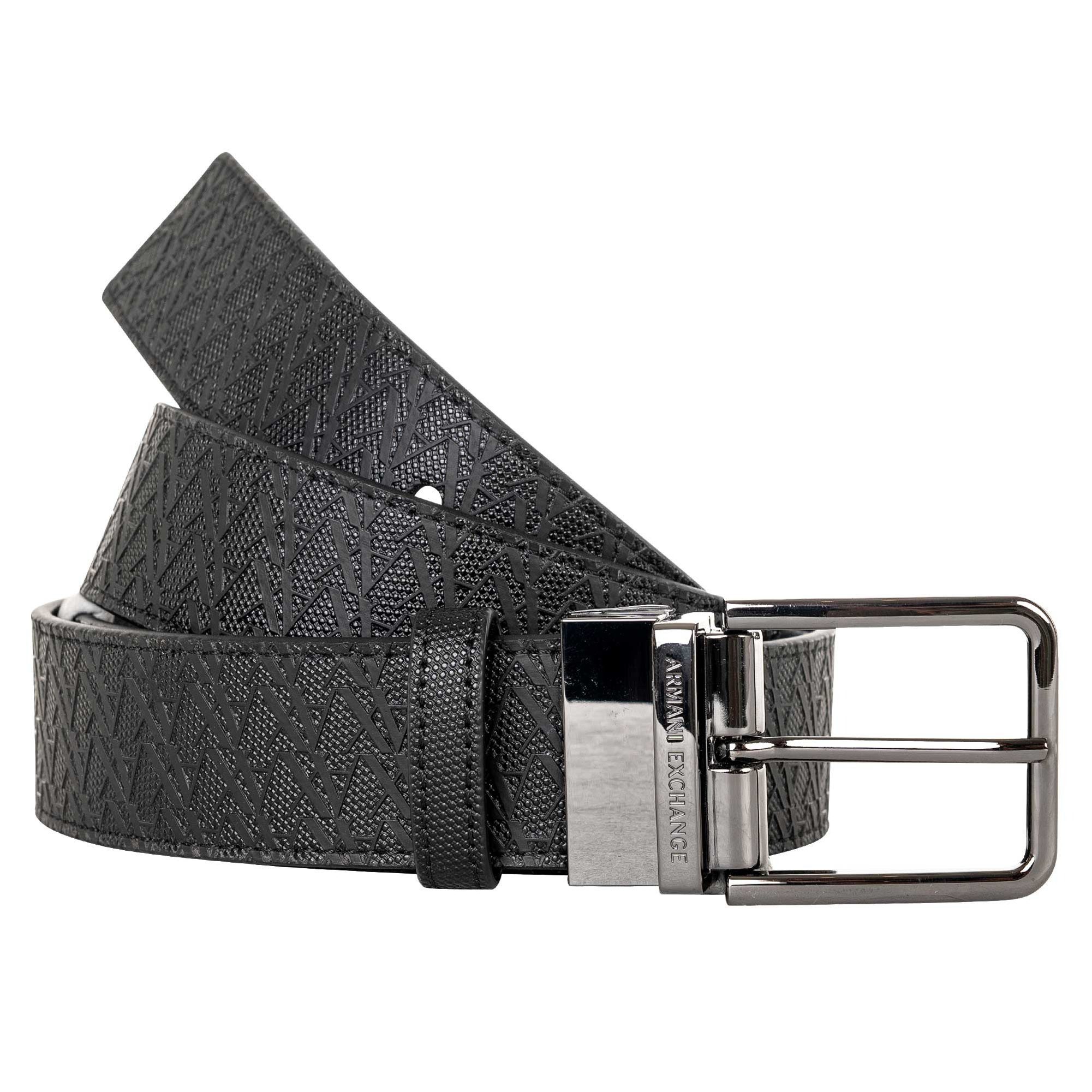 ARMANI EXCHANGE Ledergürtel Herren Gürtel 1er Pack Polyester TONGUE BELT