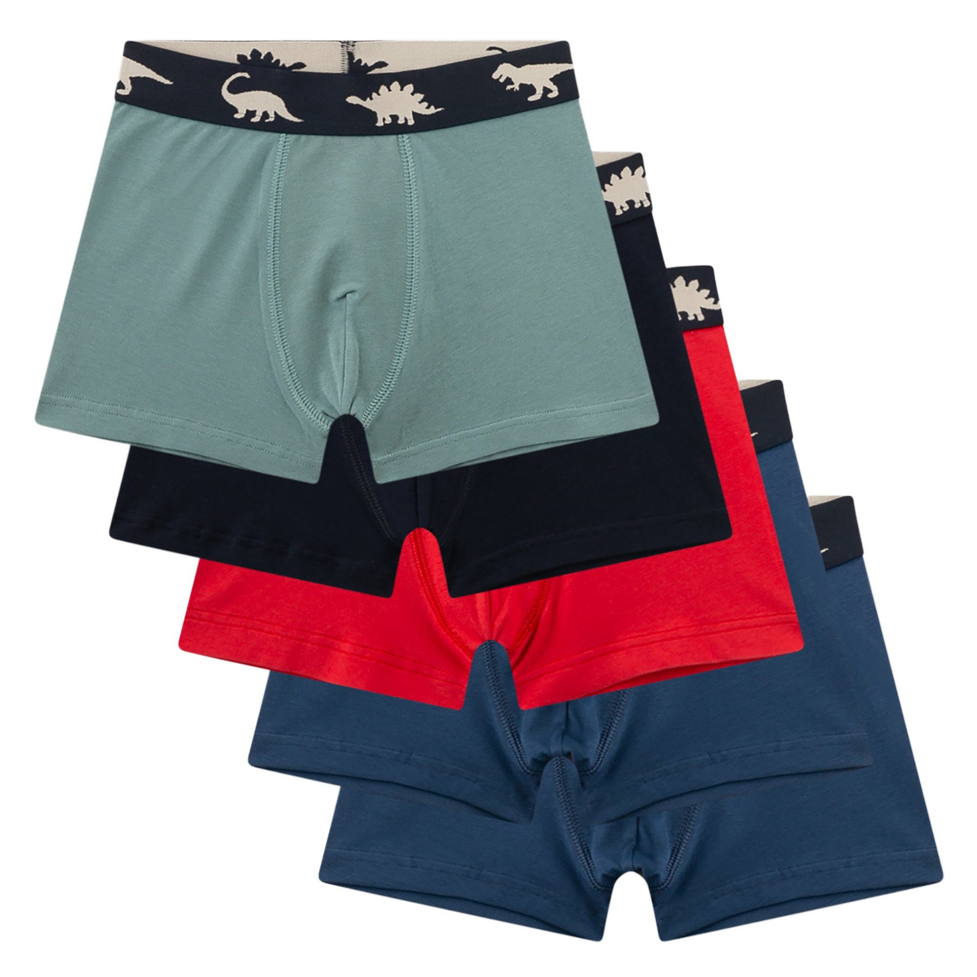 Sanetta Boxer Jungen Boxershort 5er Pack Baumwollmischung (Packung, 5er Pack)