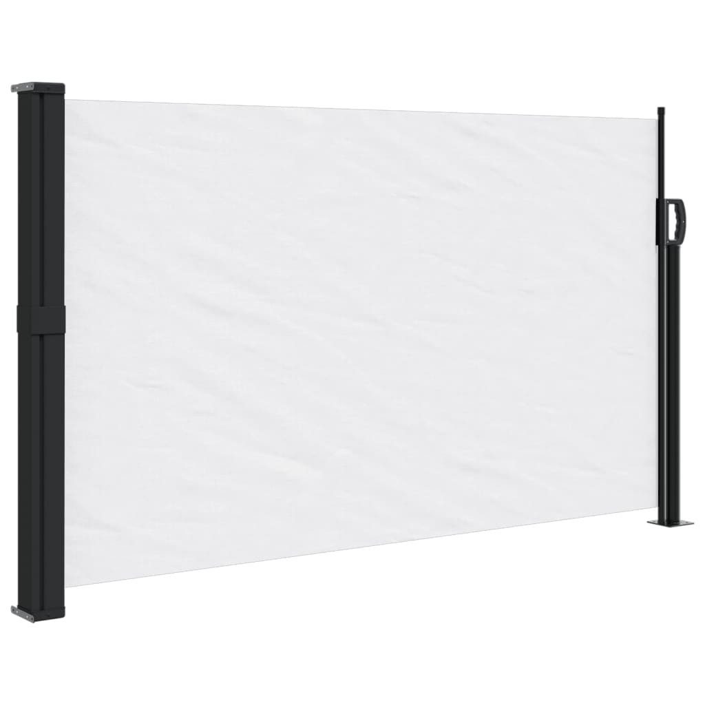 vidaXL Seitenmarkise 120 x 500 cm Seitenmarkise Ausziehbar Weiß 120x500 cm