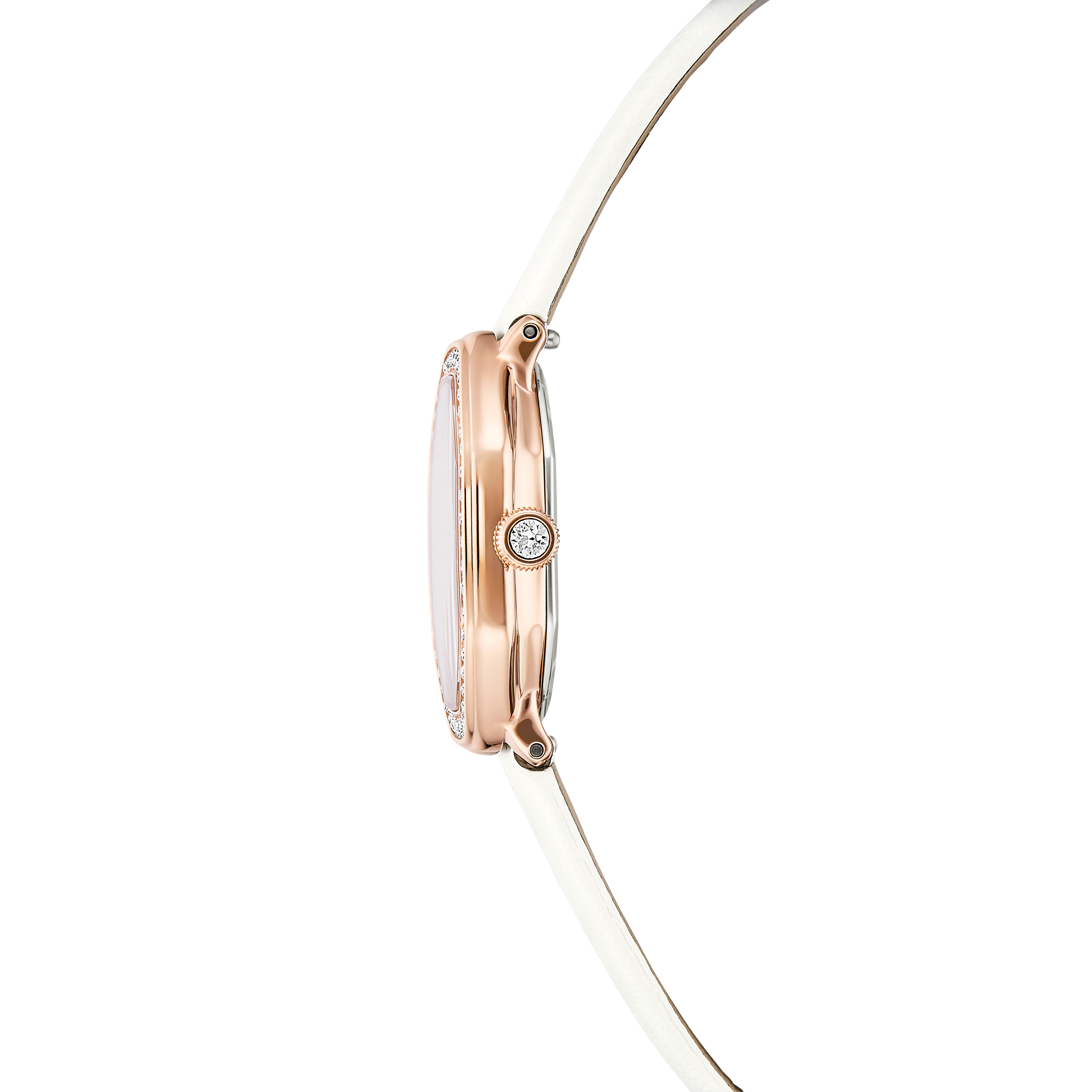 Swarovski Quarzuhr DEXTERA 5730208, Armbanduhr, Damenuhr, Swiss Made, Lederarmband, analog