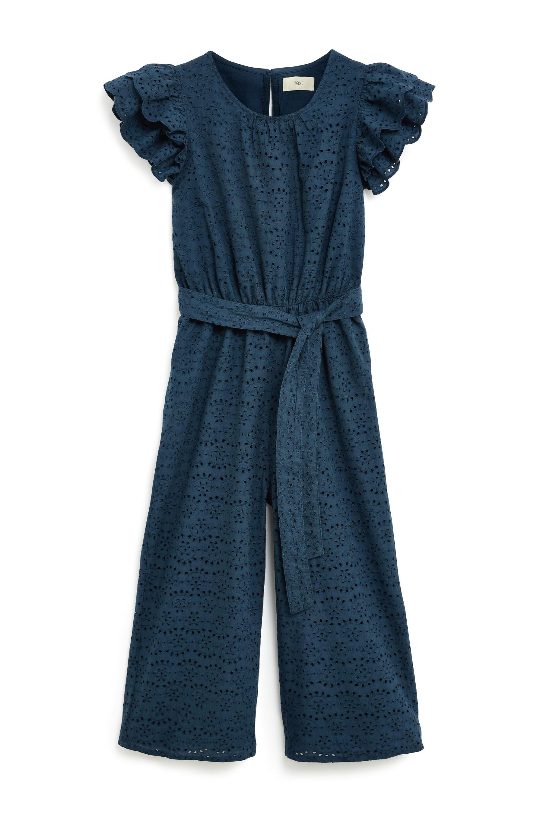 Next Playsuit Jumpsuit mit Lochstickerei (1-tlg)