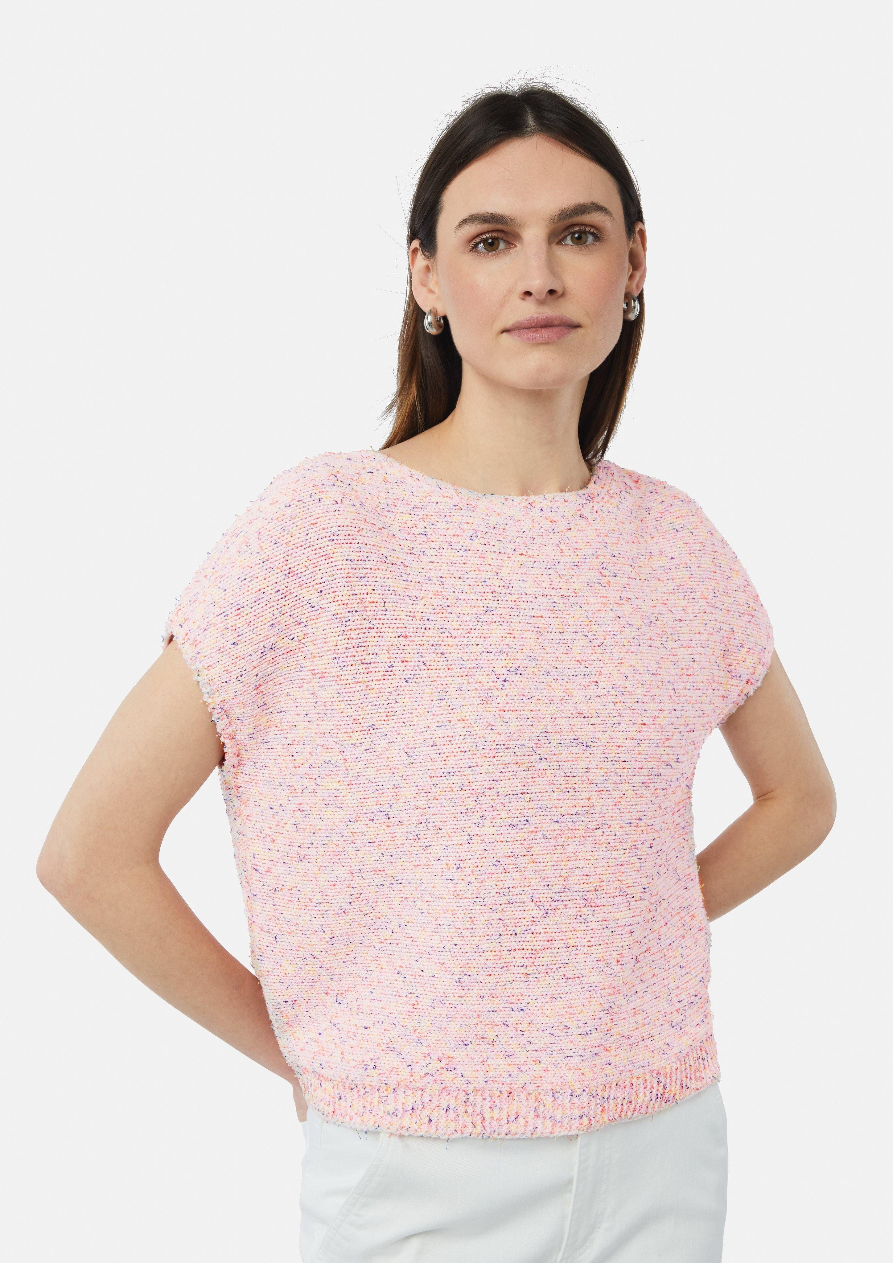 comma casual identity Kurzarmshirt Kurzärmeliger Strickpullover günstig online kaufen