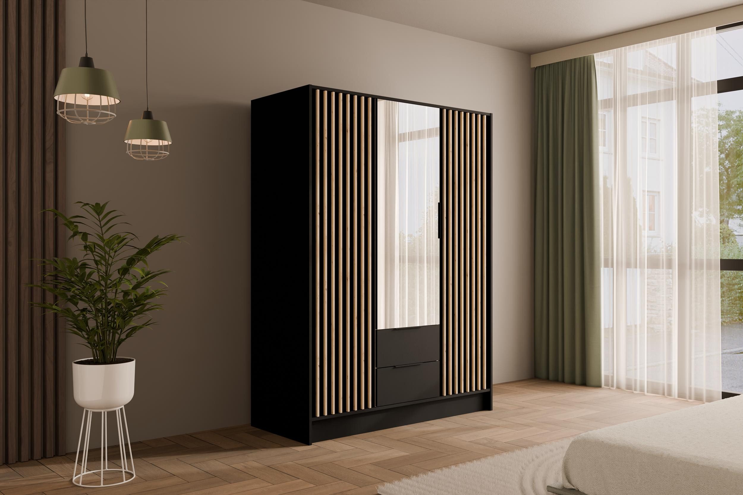 ALTDECOR Drehtürenschrank NELIA (Kleiderschrank Garderobenschrank mit günstig online kaufen