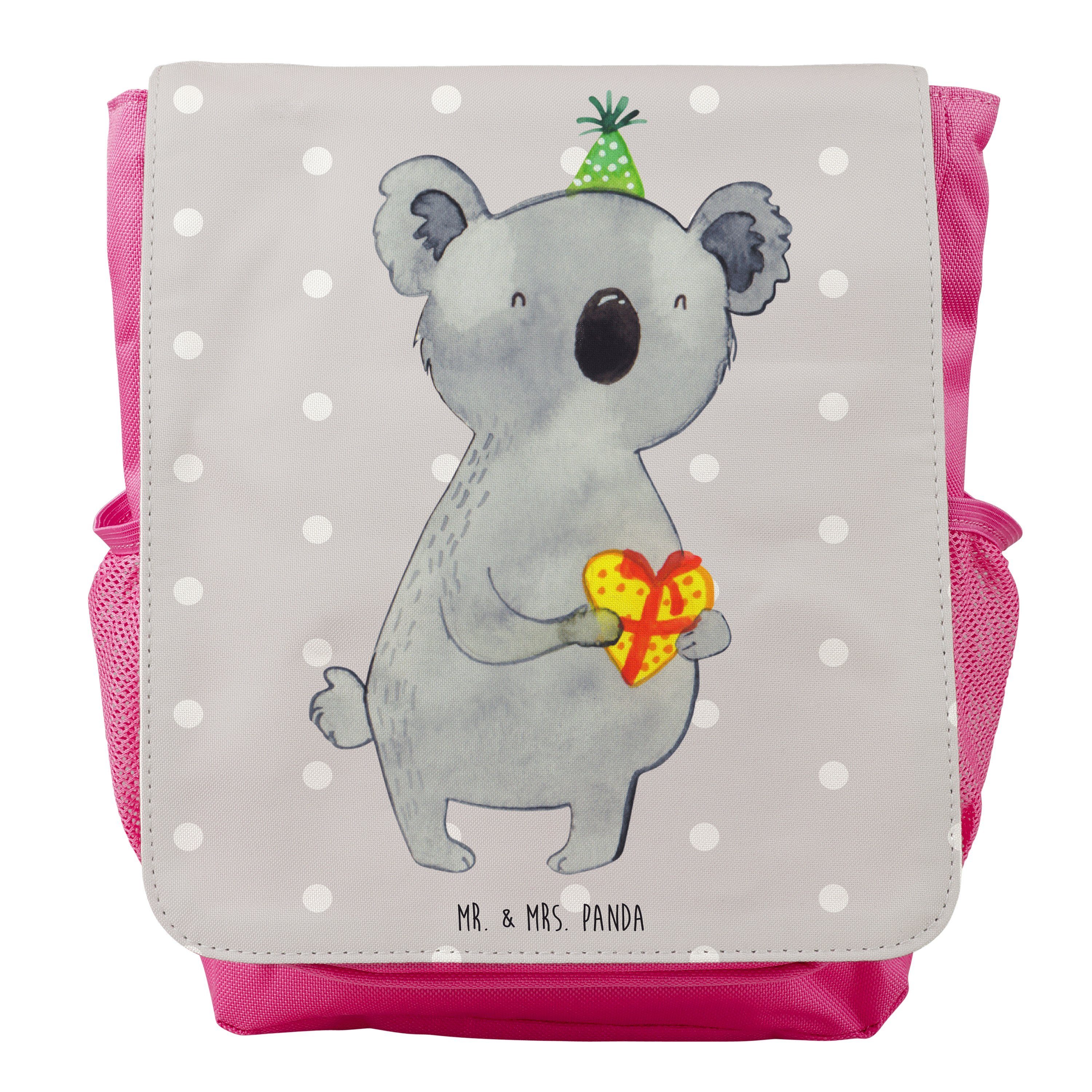 Mr. & Mrs. Panda Kinderrucksack Mädchen Koala Geschenk - Grau Pastell - Kids, Rucksack, Rucksack Kind