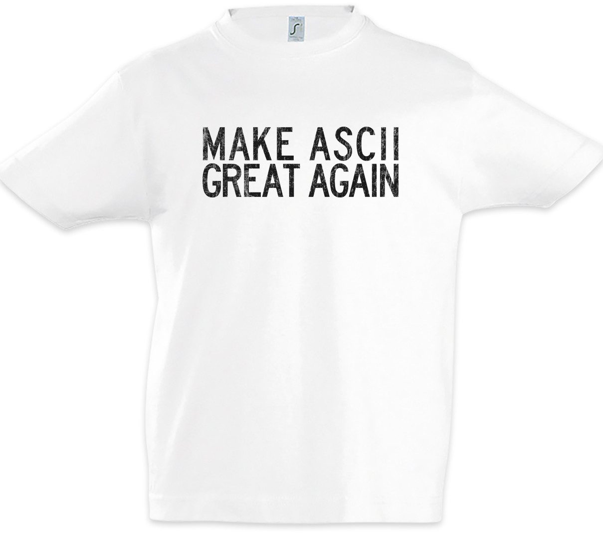 Print-Shirt Make ASCII Great Again Kinder T-Shirt Binary Binär Informatiker
