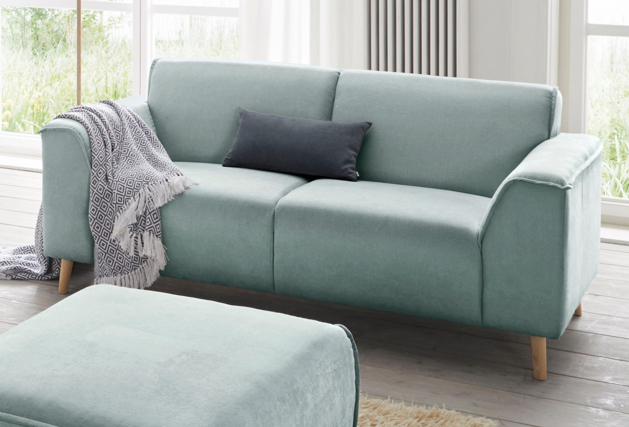 Home affaire 2-Sitzer Janek Scandic Design, elegant und zeitlos, mit Federkern und Keder in scandinavischem Design