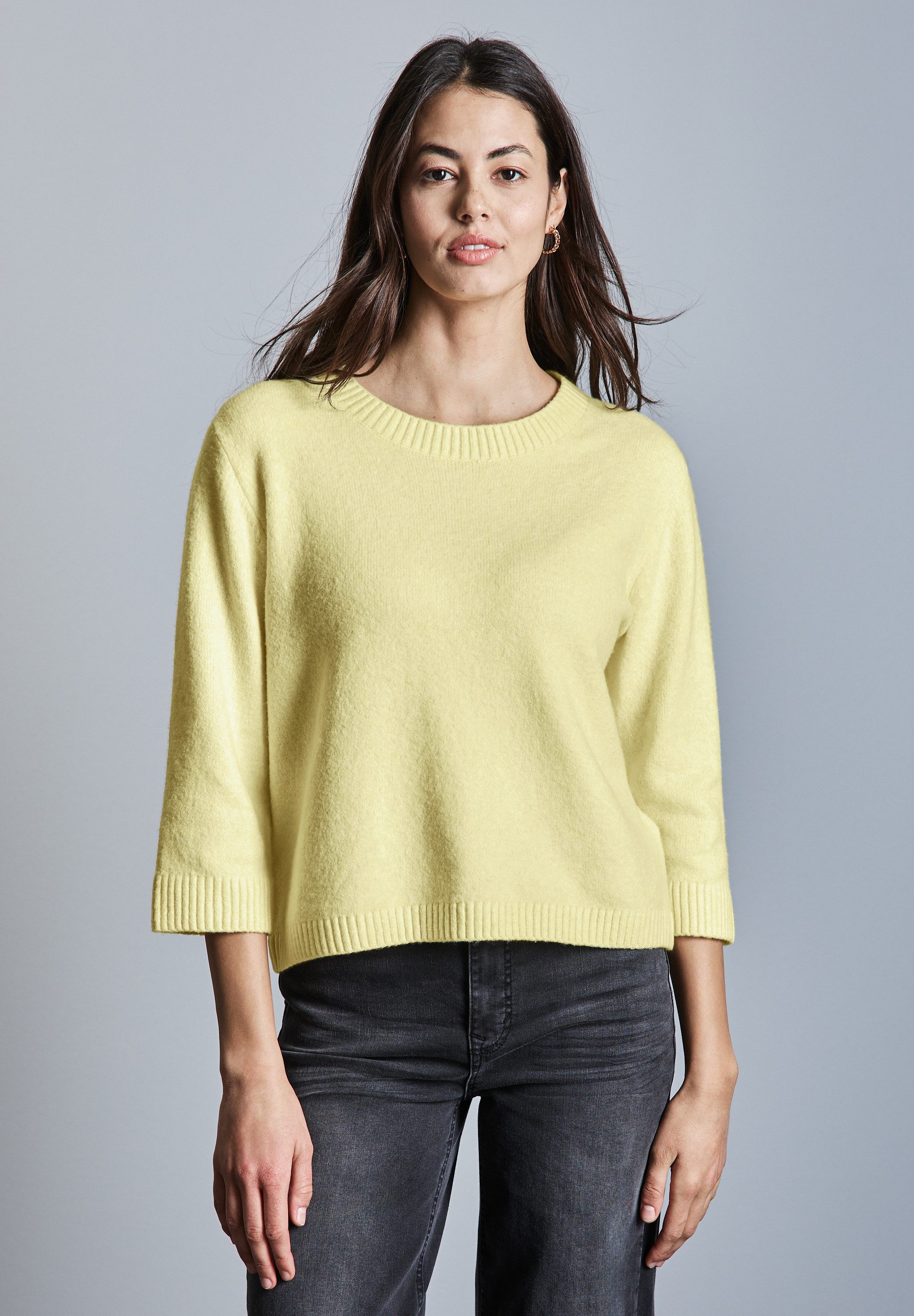 STREET ONE Strickpullover mit 3/4 Ärmeln