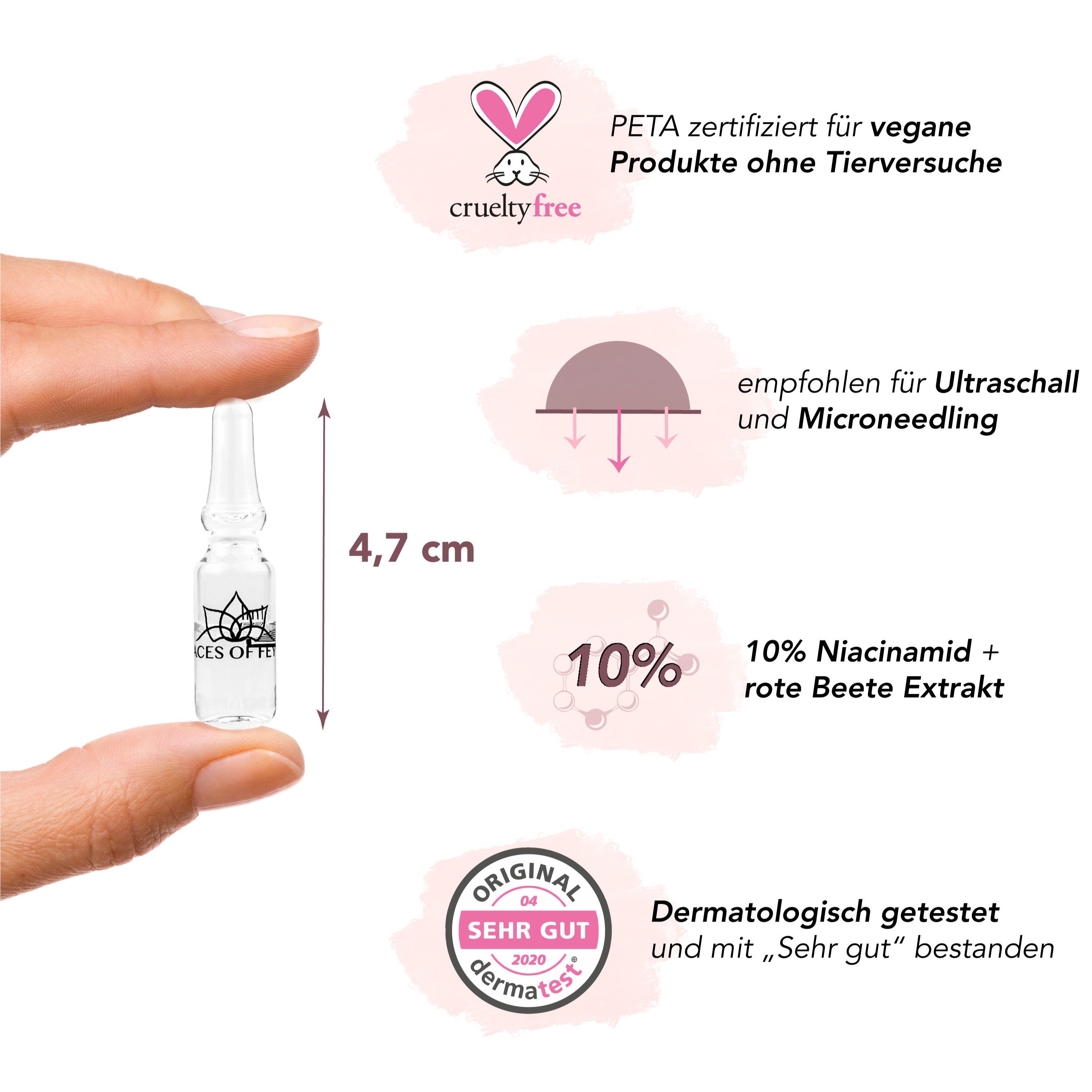 FACES OF FEY Gesichtsserum 10% Niacinamid Booster, 7-tlg.