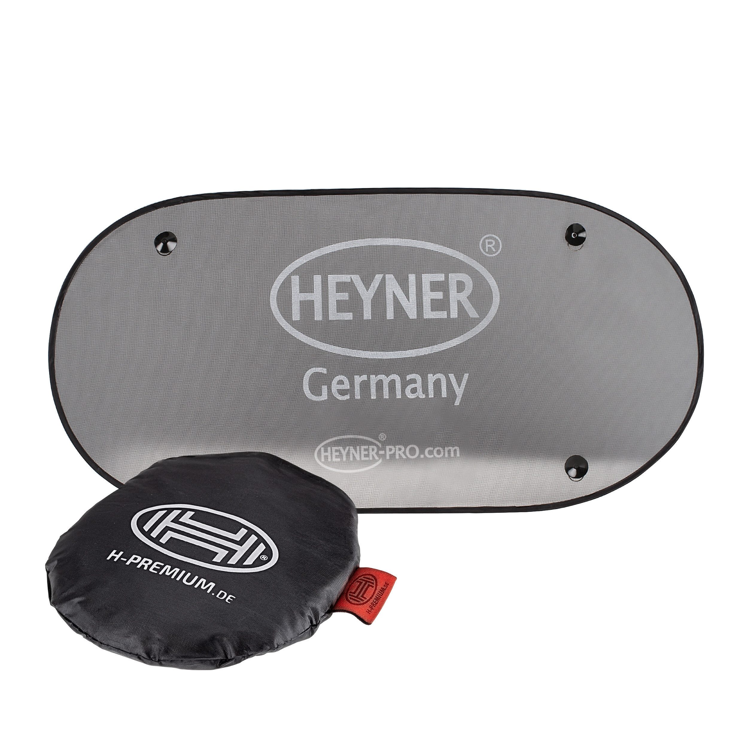 HEYNER Autosonnenschutz Auto-Sonnenschutz 100 x 50 cm Autofenster UV Schutz Saugnäpfe, 50 x 1 cm, (1-St)