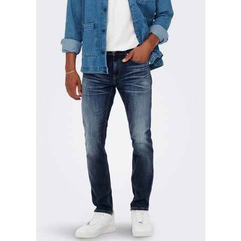 ONLY & SONS Straight-Jeans ONSWEFT REGULAR WB 0021 TAI DNM NOOS im 4-Pocket-Style