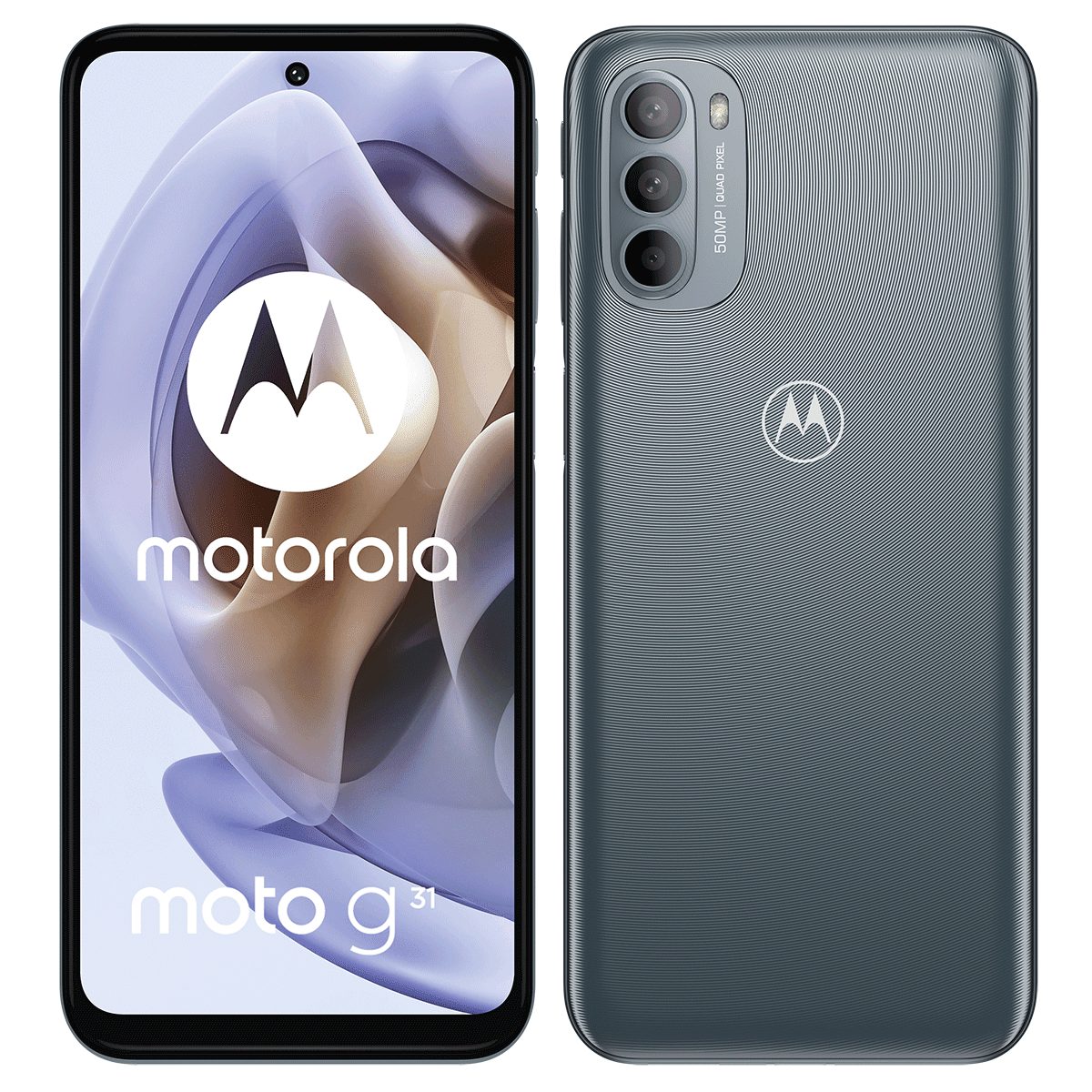 Motorola MOTOROLA moto G31 Android Smartphone grau 64GB Smartphone (6.4 Zoll, 50 MP Kamera)