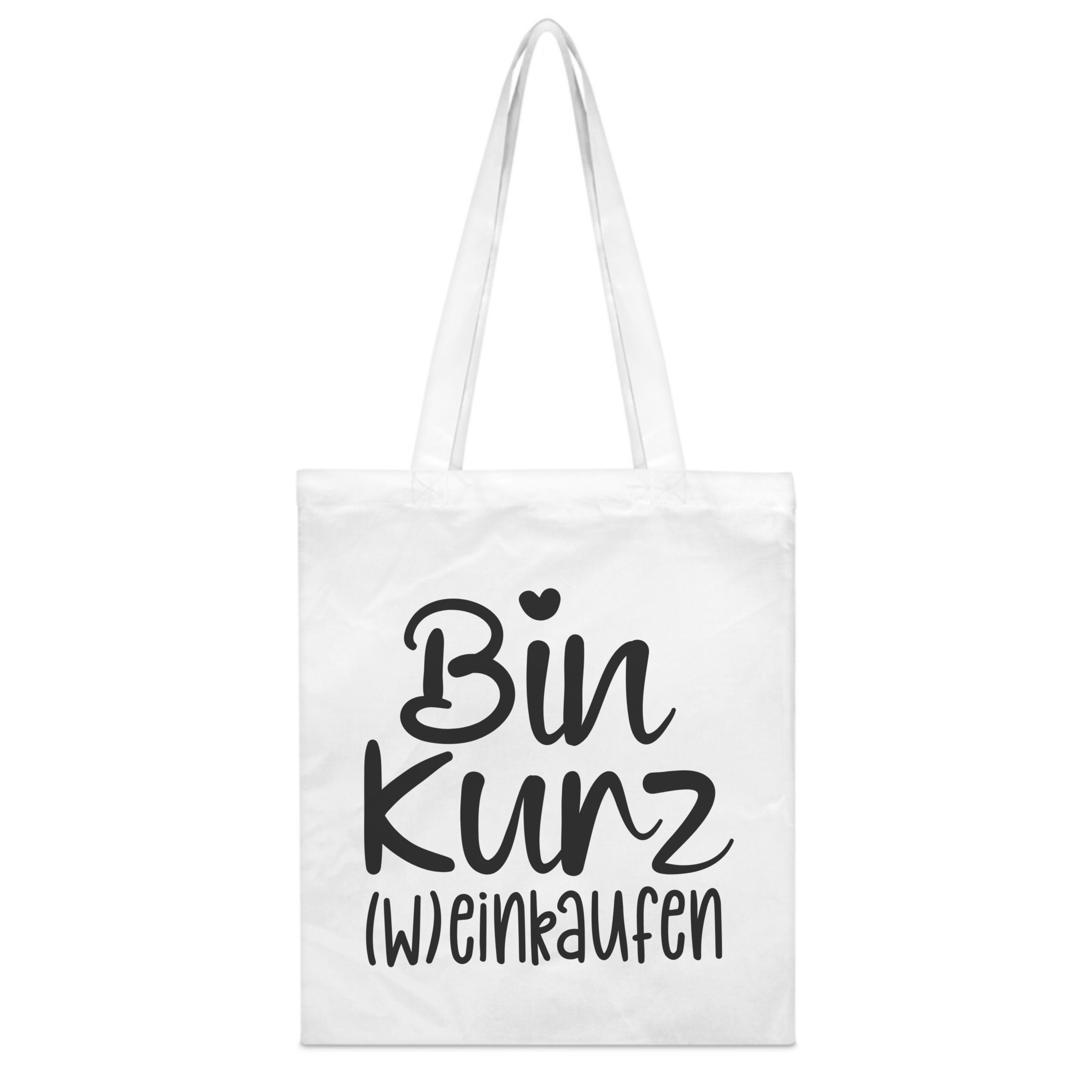 PhotoFancy Tragetasche mit Spruch '(W)einkaufen' - Stoffbeutel, mit lustigem Spruch