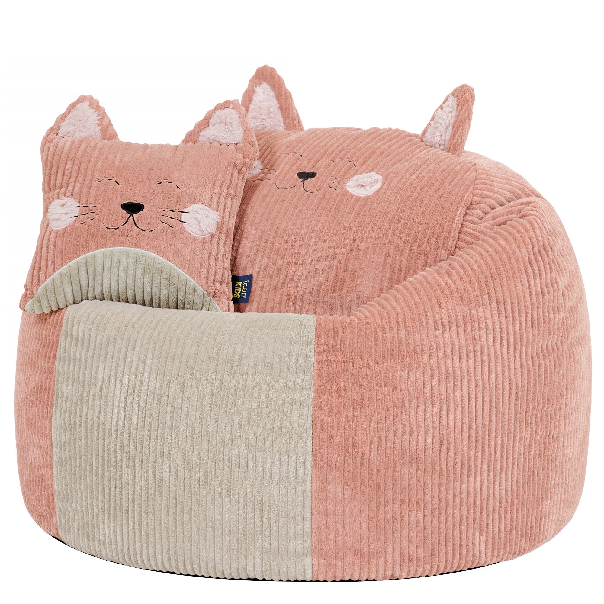 icon Sitzsack Kinder aus Cord Tierfreunde, Made in Germany, für Kinderzimmer