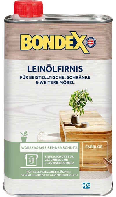 Bondex LEINÖLFIRNIS Farblos Holzpflegeöl, 0,5 l