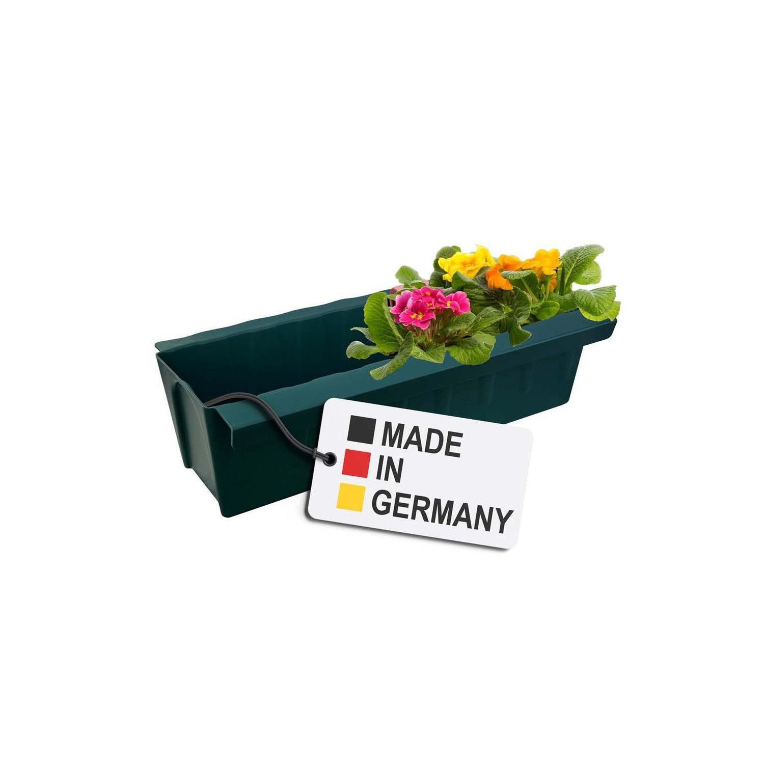 BURI Плантатор Paletten Blumenkasten Dunkelgrün Pflanzkasten zum Anhängen Blumentopf