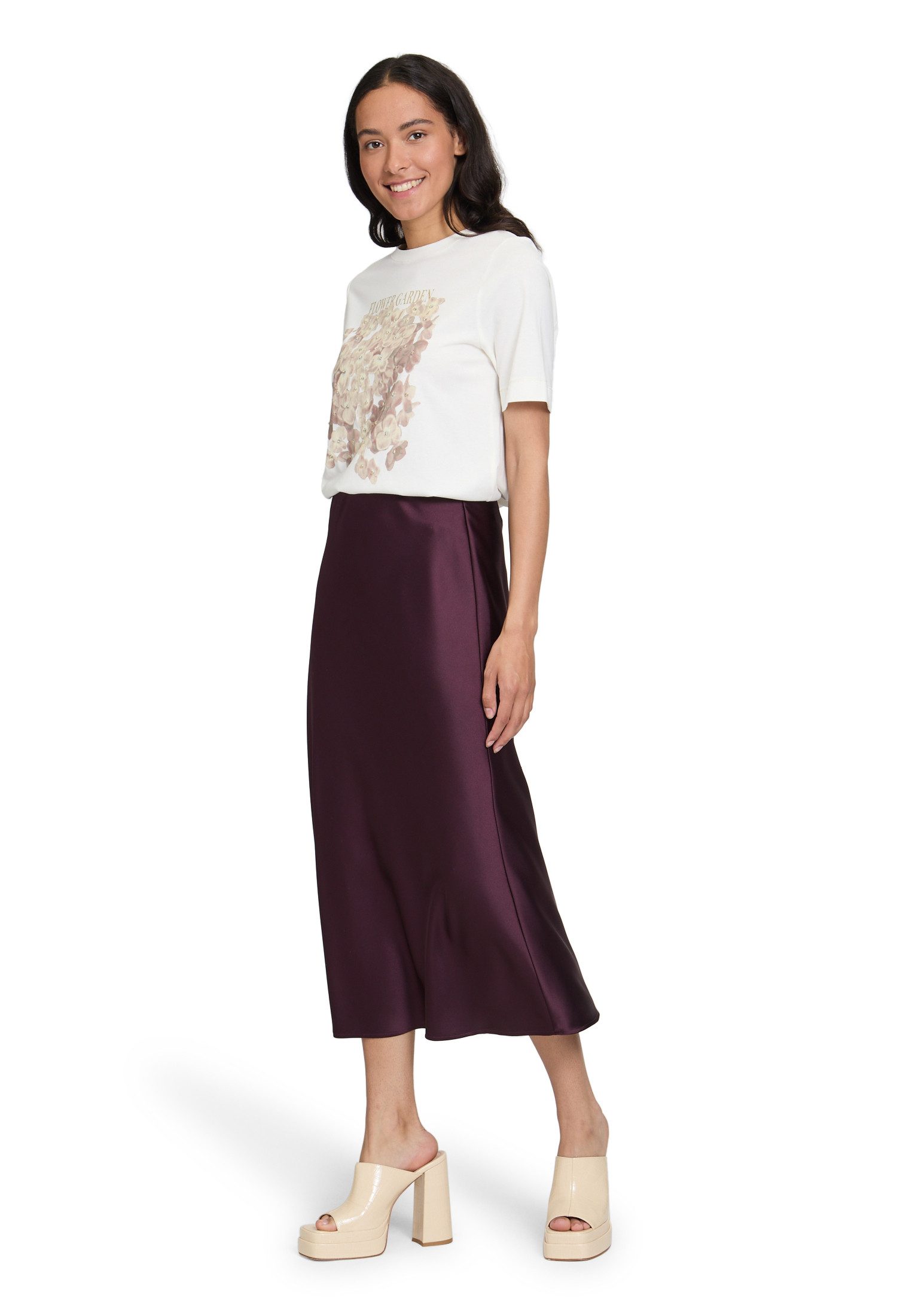 Cartoon Maxirock Damen unifarben