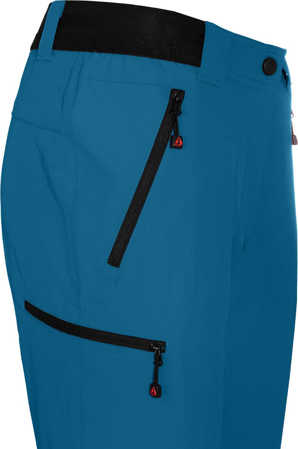Bergson Outdoorhose VIDAA COMFORT Zipp-Off Damen Wanderhose, leicht, strapazierfähig, Normalgrößen, Saphir blau