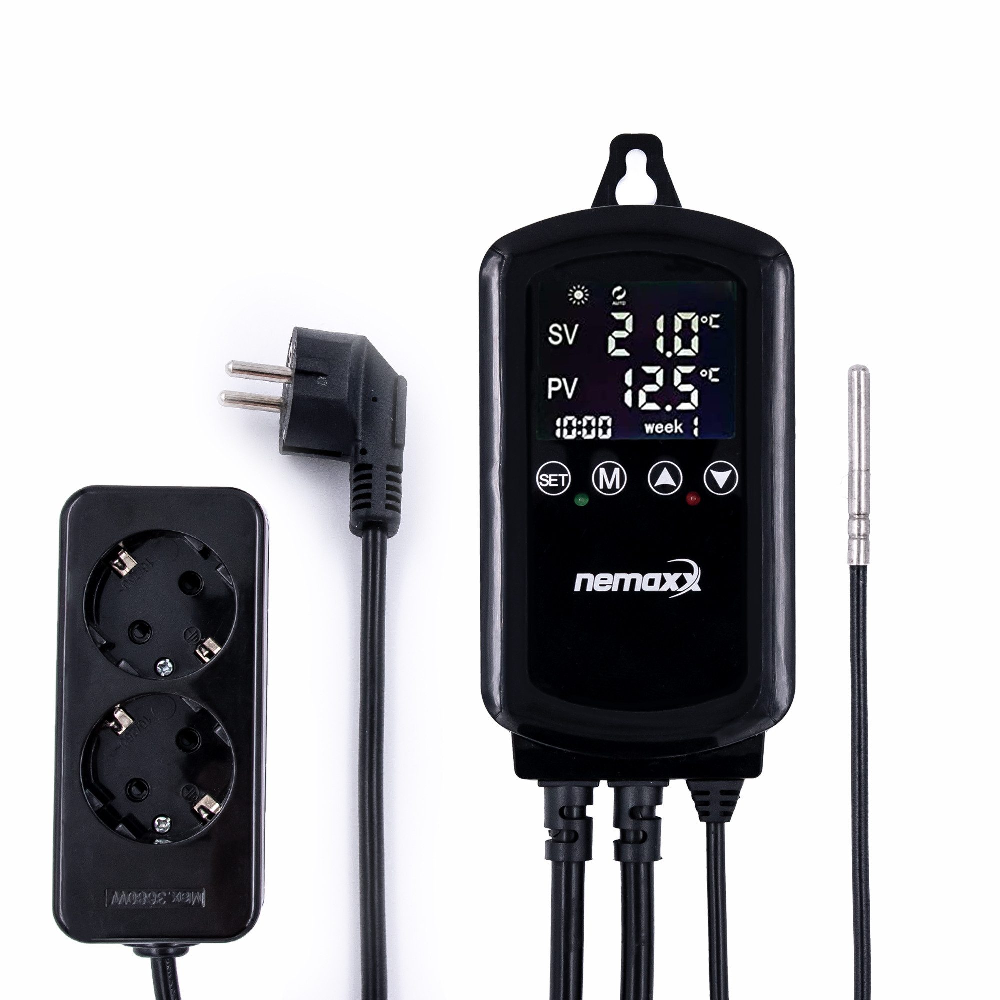 NEMAXX Heizkörperthermostat NTP16 Steckdosenthermostat 230V (3000W/16A)