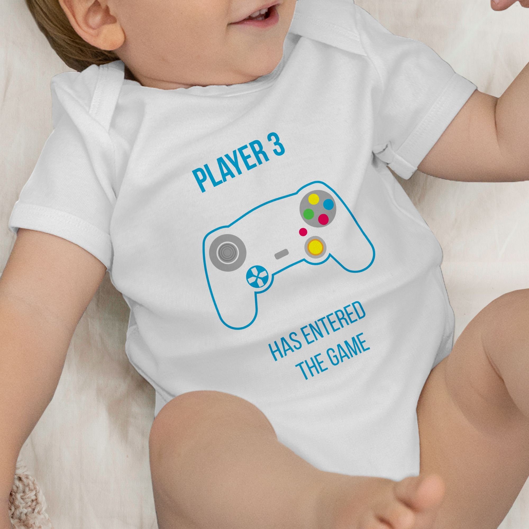Shirtracer Shirtbody game entered has 3 Trends Baby Player Aktuelle Weiß Controller the weiß 2