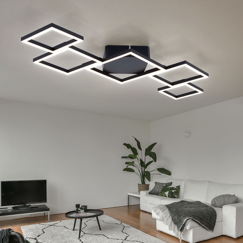 Warmweiß, in Design fest Deckenlampe etc-shop Deckenleuchte LED Esszimmer LED-Leuchtmittel LED Deckenleuchte, verbaut, Beleuchtung