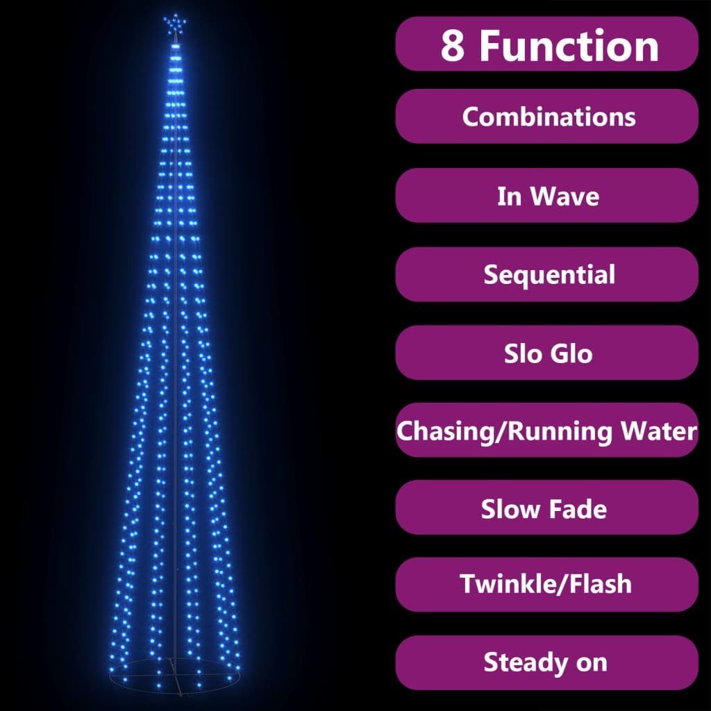 DOTMALL Blau Christbaumschmuck mit 752 LEDs Lichterbaum funkelnd Sternspitze Weihnachtsbaum mit