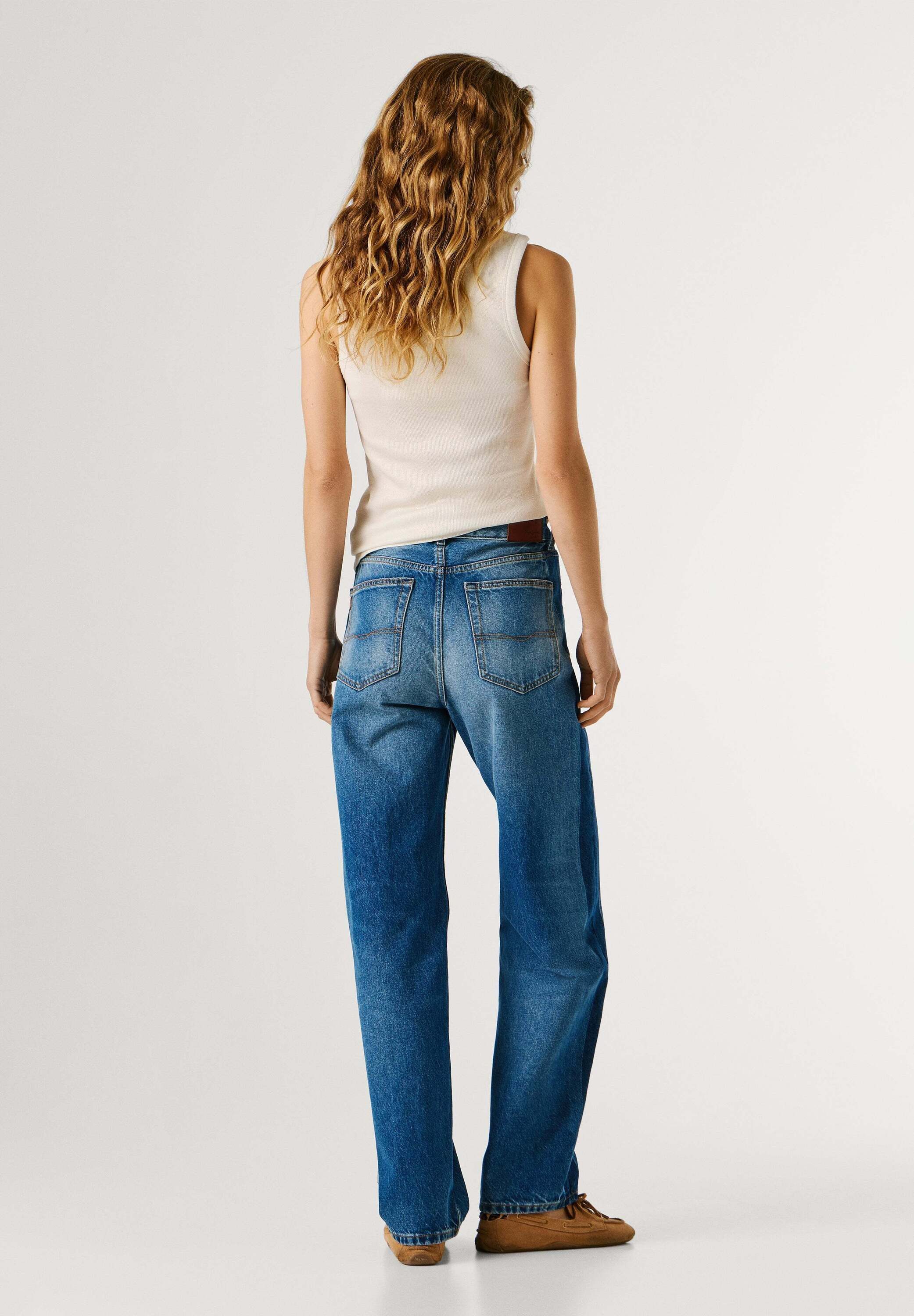 Pepe Jeans Straight-Jeans trousers STRAIGHT HW EDEN WORKWEAR BLUE