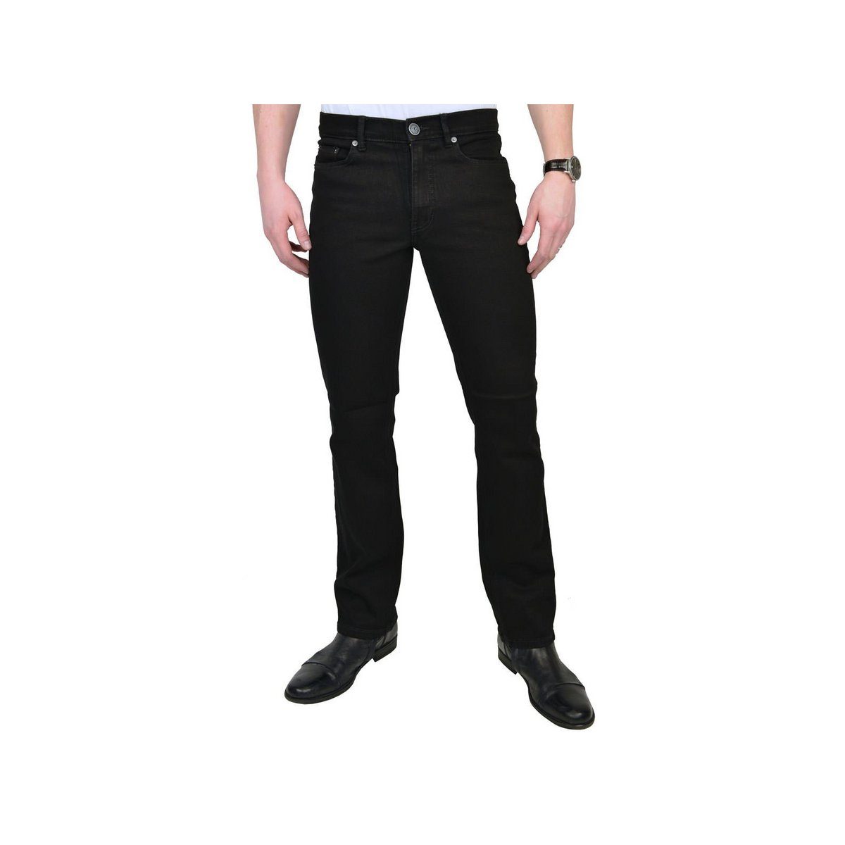 Ospig Straight-Jeans schwarz regular fit (1-tlg)