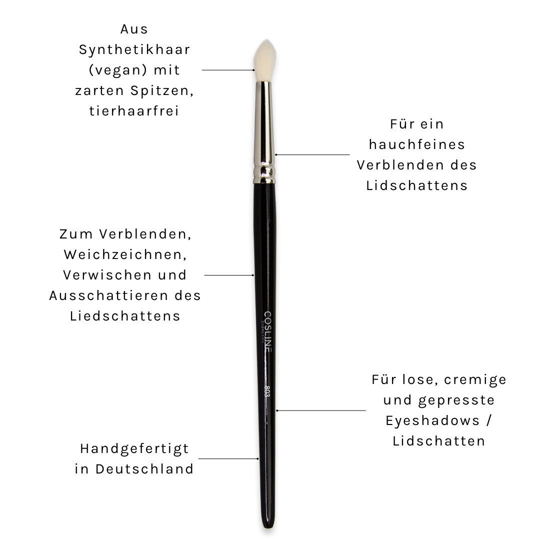 Cosline Cosmetics Lidschattenpinsel Blenderpinsel, 1 tlg., zum Verwischen von Konturen, einzigartige Form
