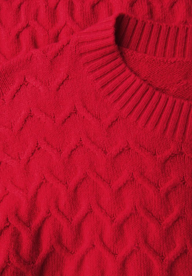 STREET ONE Strickpullover - modischer Zopfstrick günstig online kaufen