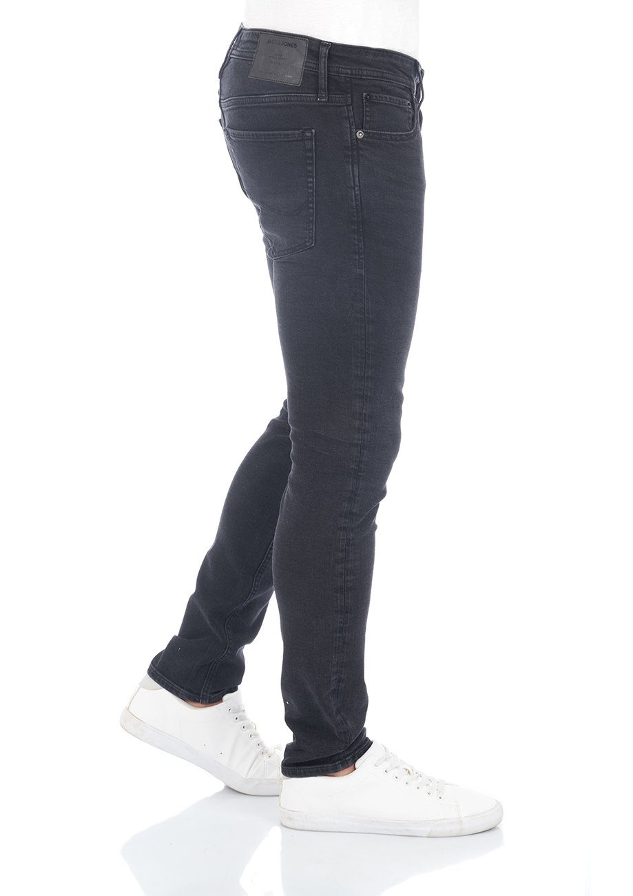 Jack & Jones Slim-fit-Jeans Herren Jeanshose JJIGLENN Slim Fit Denim Hose mit Stretch