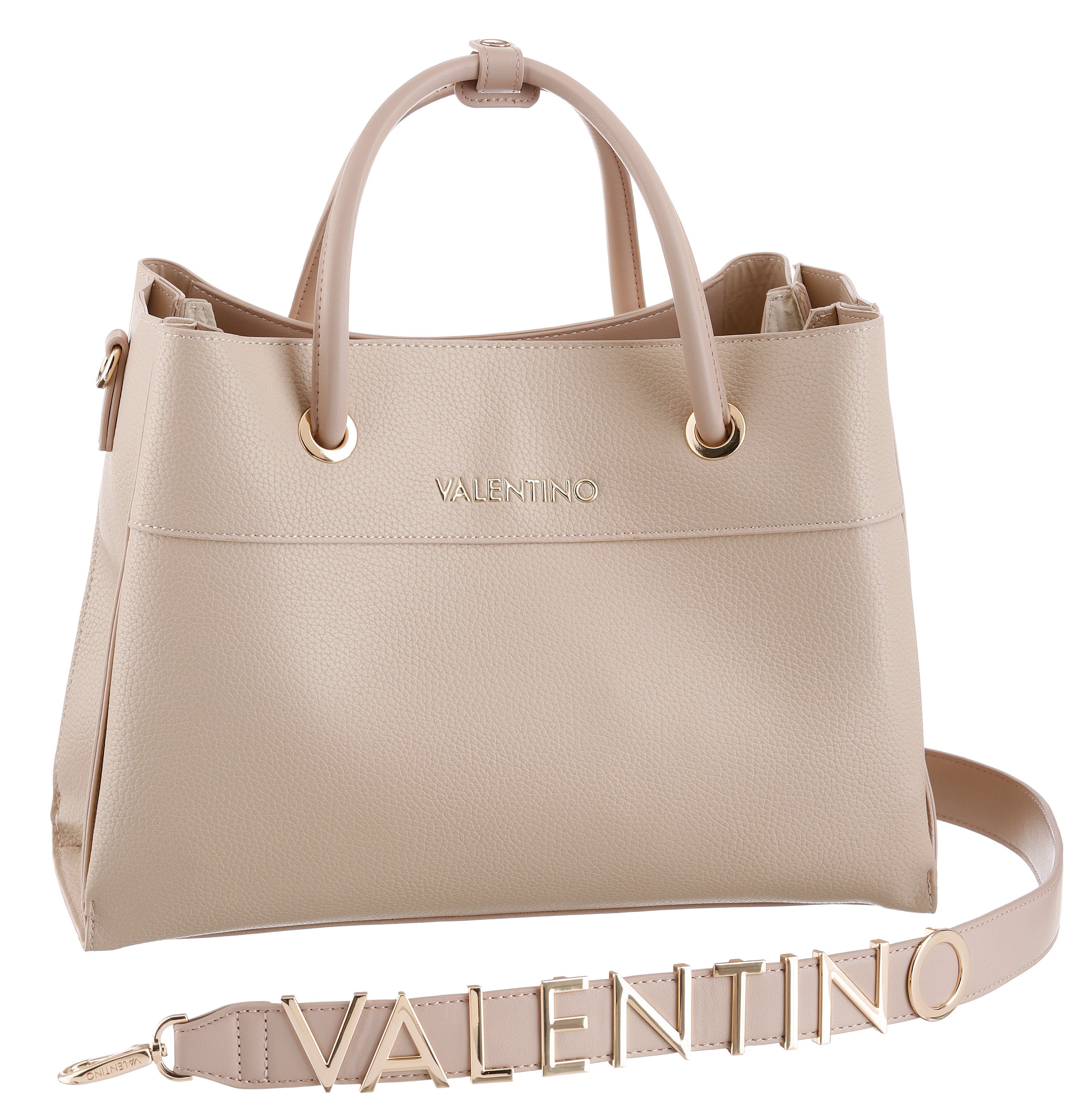 VALENTINO BAGS Henkeltasche ALEXIA, Umhängetasche Schultertasche mit goldfarbenen Details