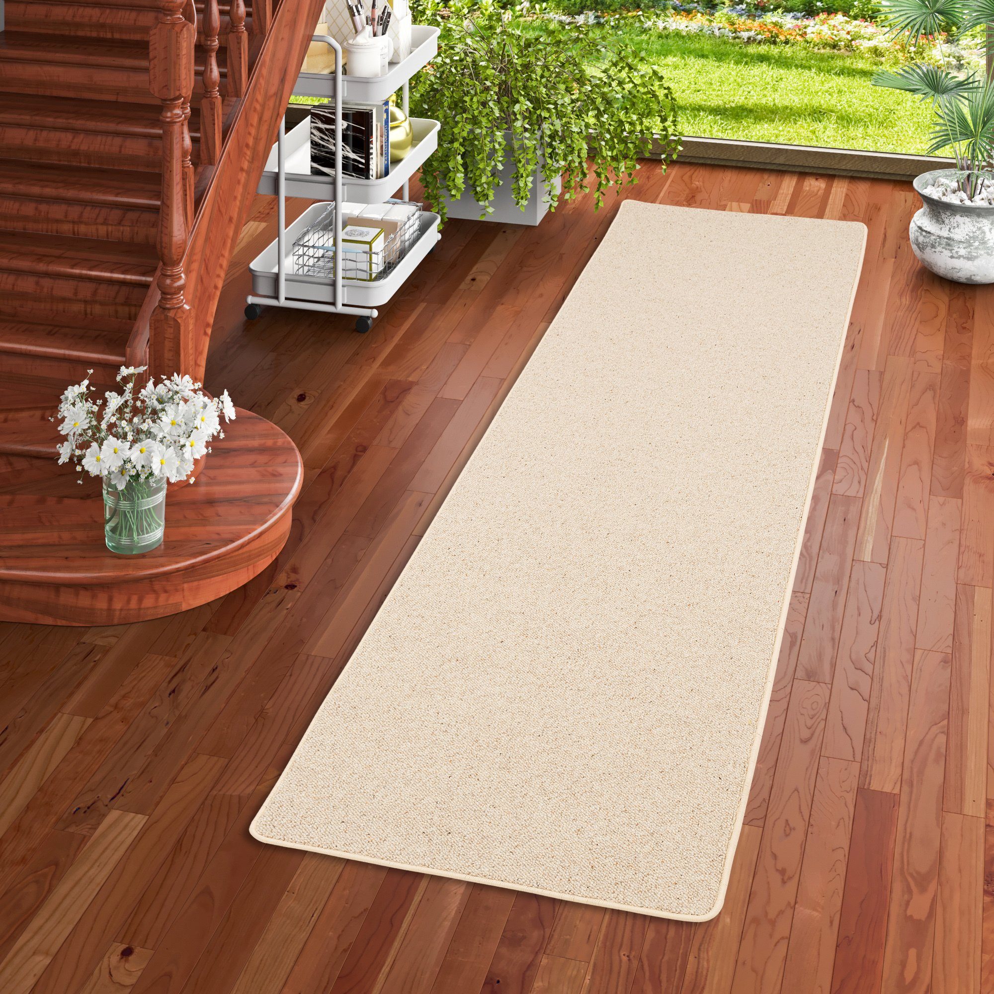 Snapstyle Wollteppich Natur Teppich Läufer Wolle Berber, Rechteckig, Höhe: günstig online kaufen