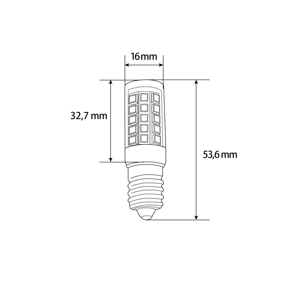 Aigostar LED-Leuchtmittel 5w E14 Mini LED Leuchtmittel Leuchte Birne, Neutralweiß, Minilampe klein Edison Gewinde