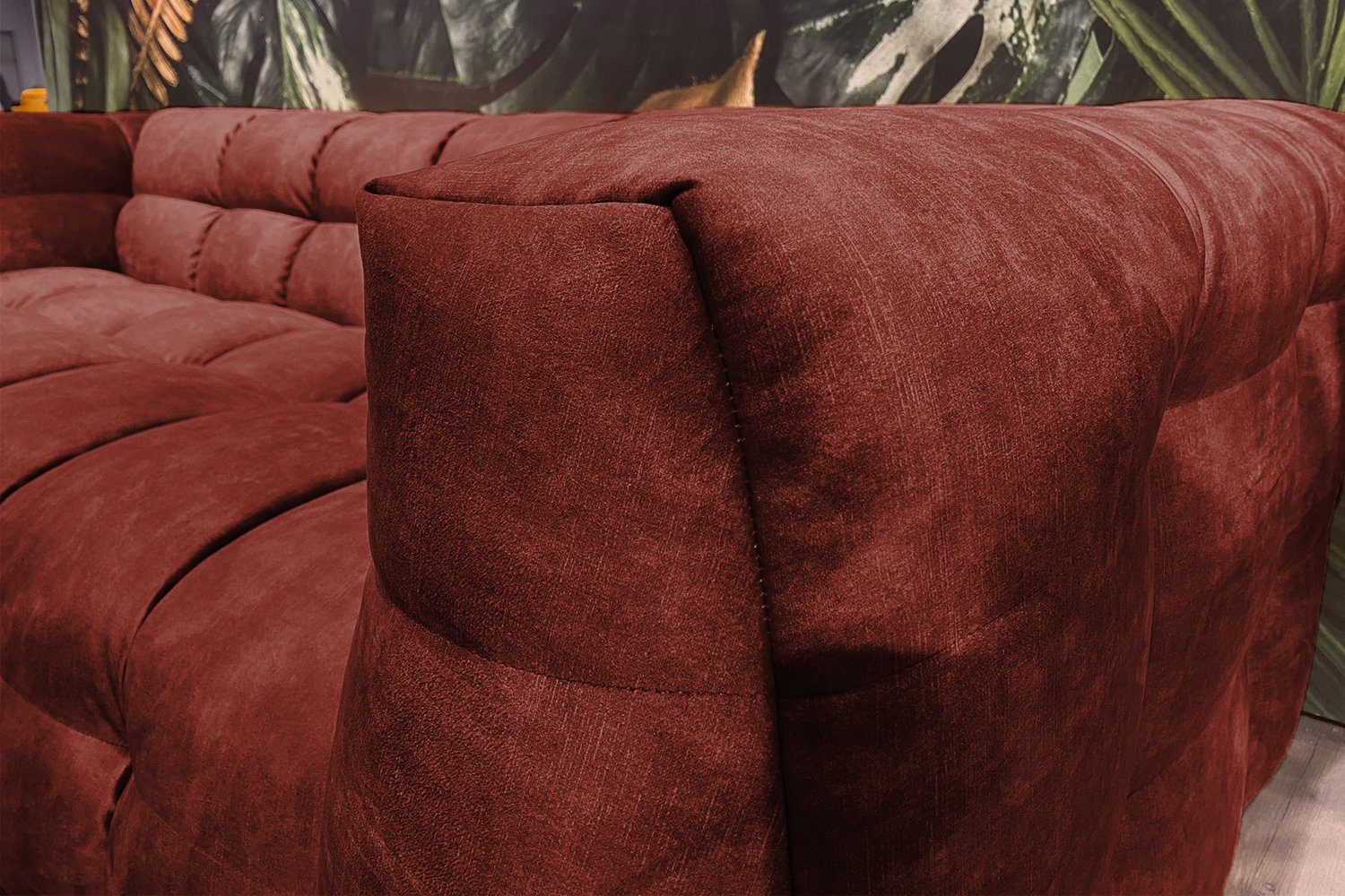 KAWOLA Größen Velvet und Sofa bordeaux Farben versch. versch. ROSARIO,
