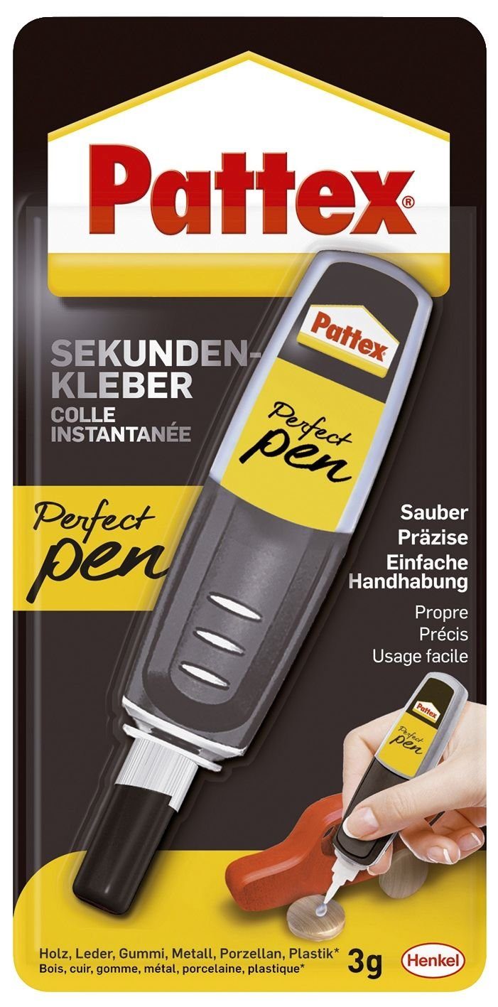 Pattex Pattex Sekundenkleber Perfect Pen, Applikatorstift mit 3g Tintenpatrone