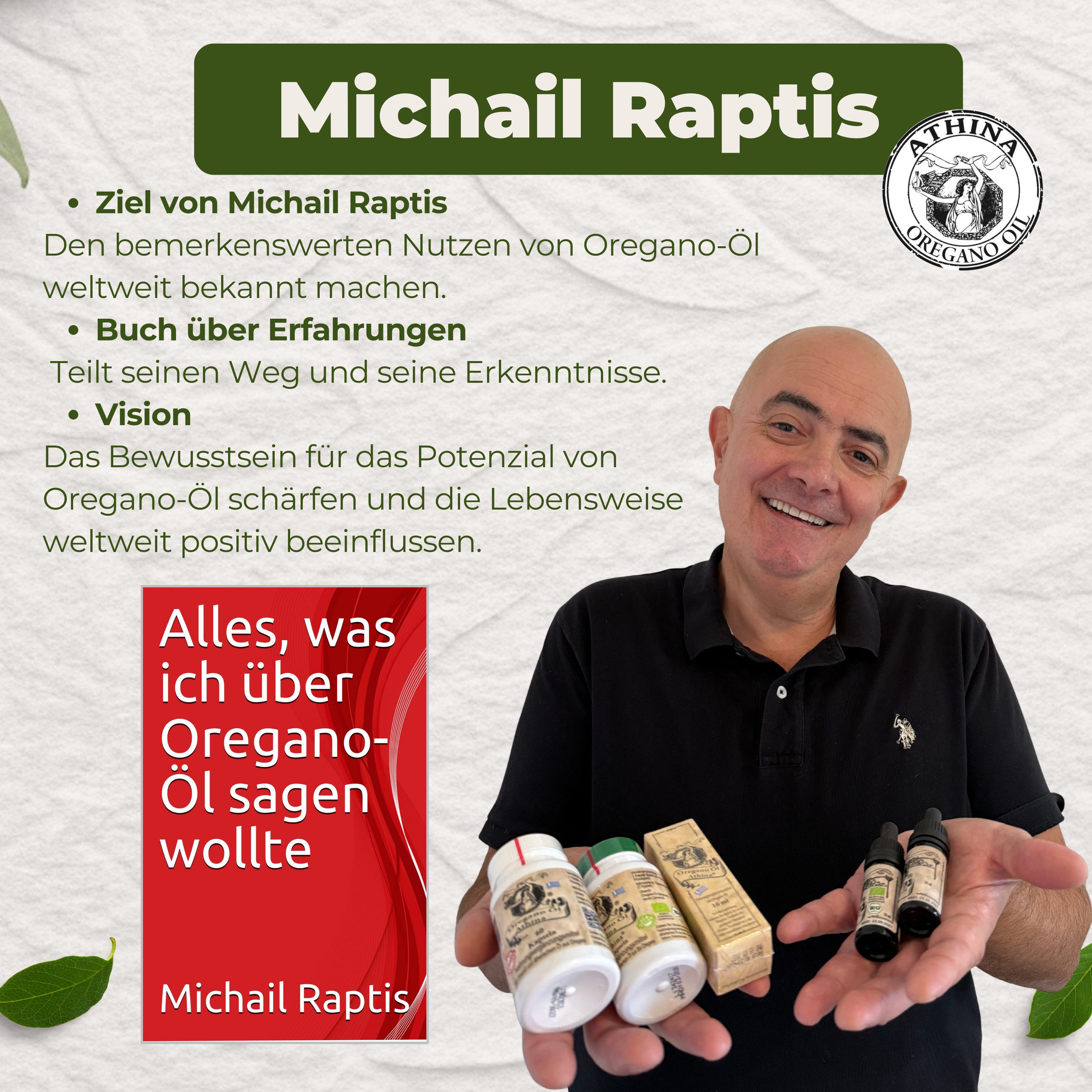 Athina Oregano Öl Vegan Bio 80% Carvacrol Kapseln, 36 g