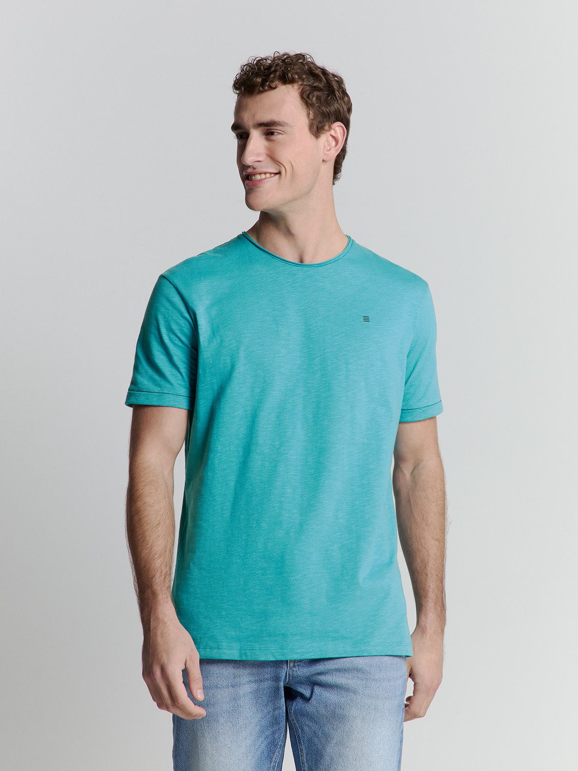NO EXCESS T-Shirt No Excess T-Shirt mit Rundhalsausschnitt T-Shirt Crewneck günstig online kaufen