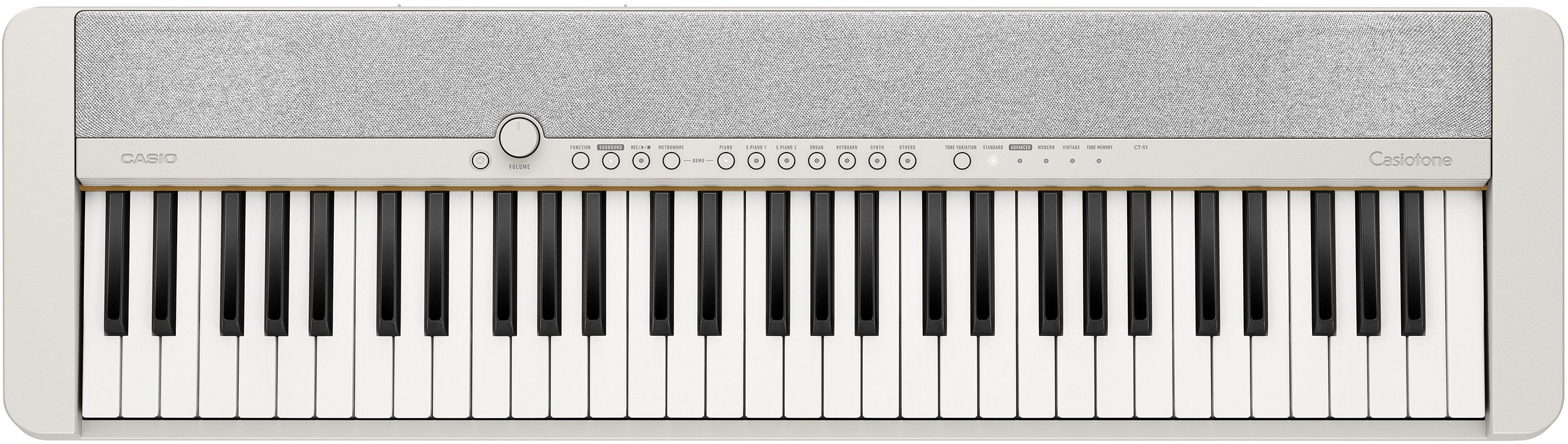 CASIO Home-Keyboard Piano-Keyboard, CT-S1WESP, ideal für Piano-Einsteiger und Klanggourmets