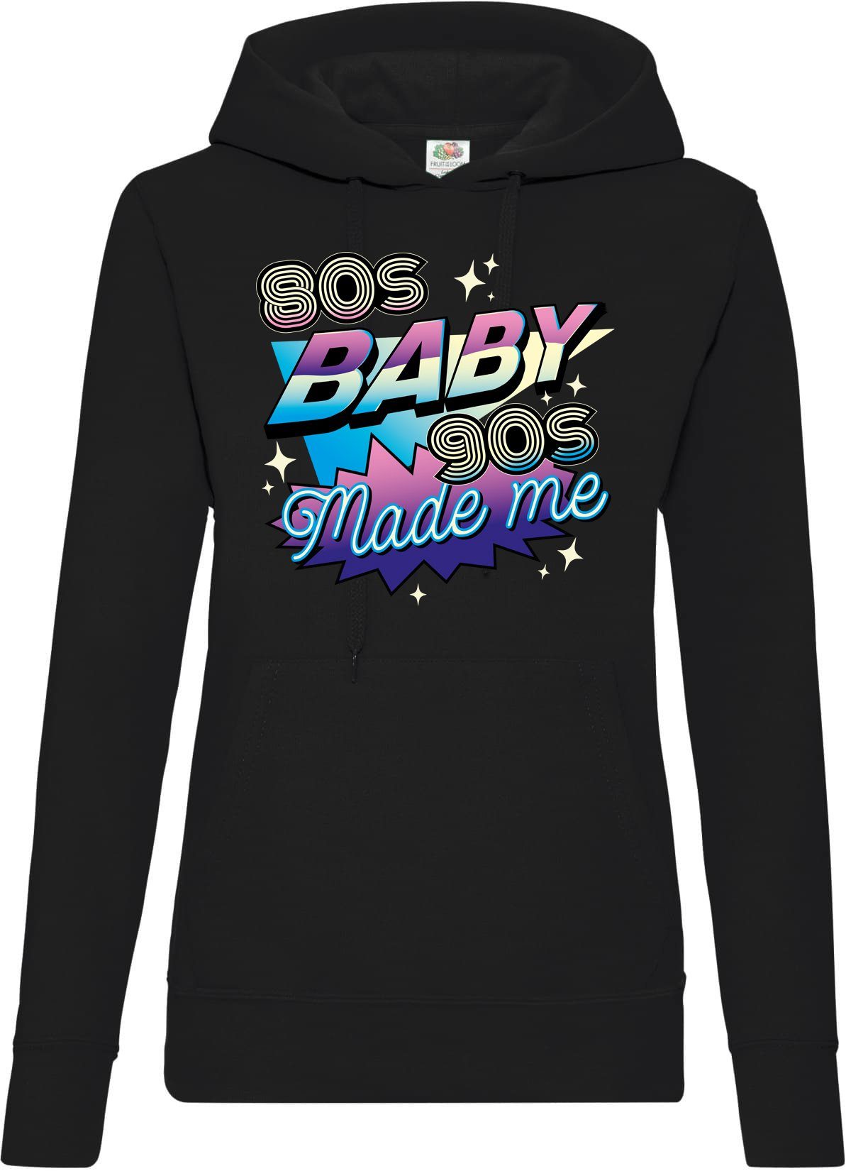 Kapuzenpullover 80'S BABY 90'S Made me Damen Hoodie Pullover