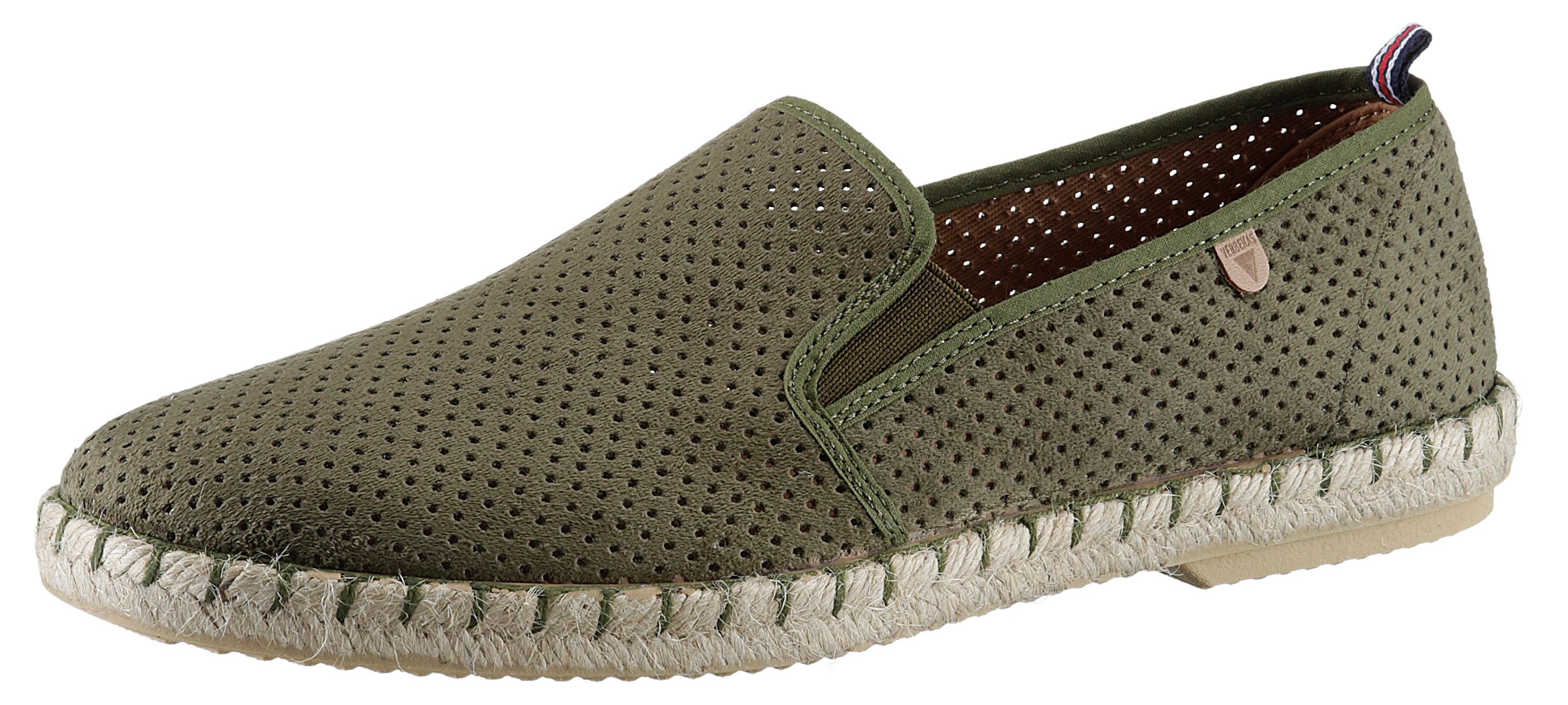 VERBENAS Tom Pacific Espadrille, Loafer, Slipper, Sommerschuh, Strandschuh mit Stretcheinsätze