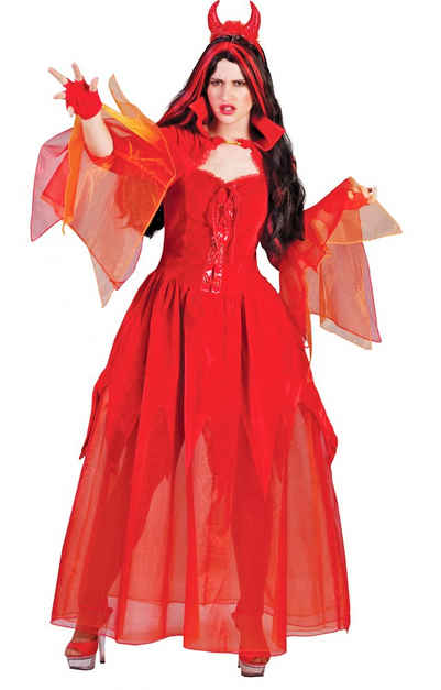Funny Fashion Hexen-Kostüm Hochwertiges Teufelin Ava Kostüm für Damen