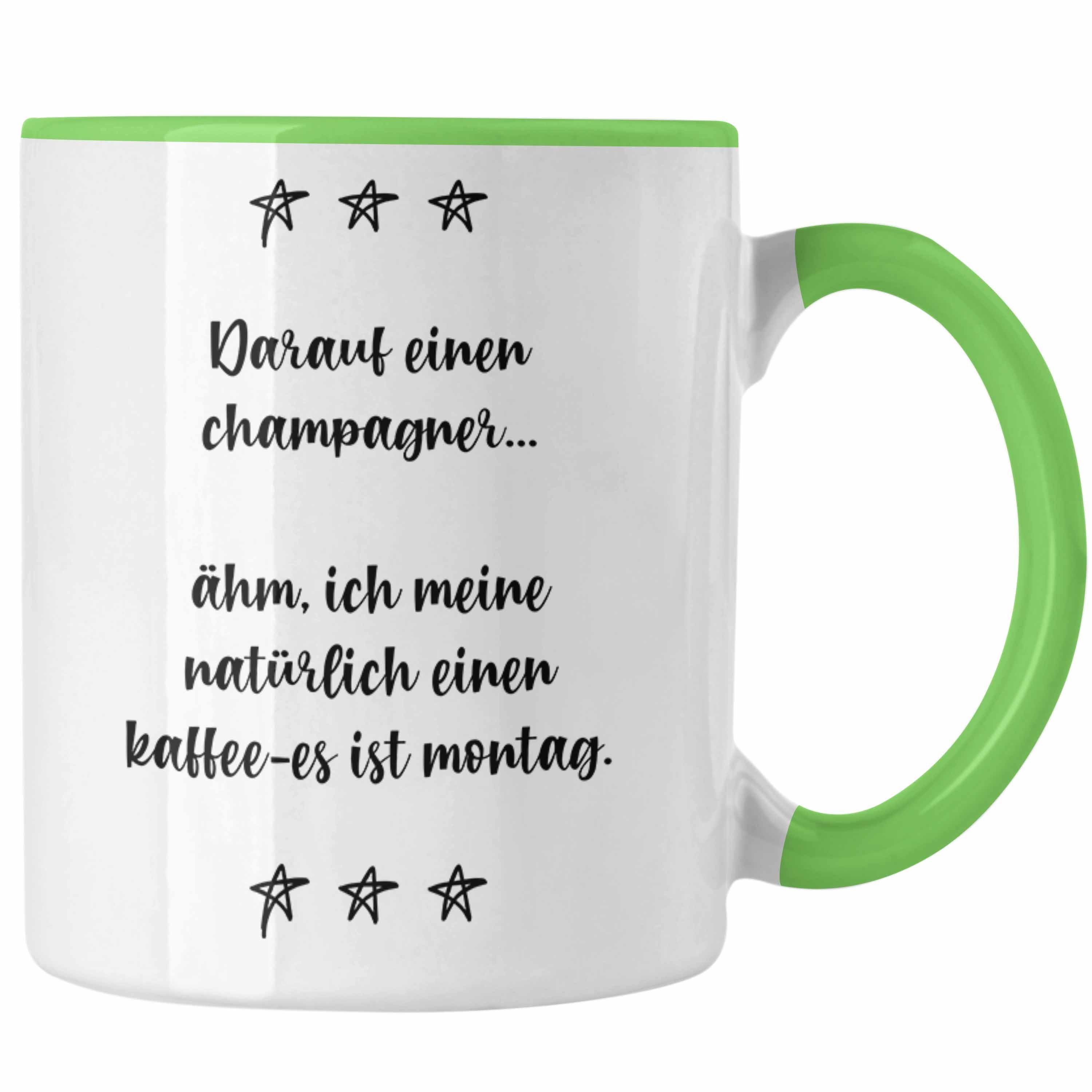 Trendation Tasse Trendation - Lustige Tassen für Frauen mit Spruch Kaffee Tassen Becher Büro Arbeit Grün