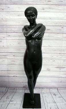 Bronzeskulpturen Skulptur Bronzefigur stehender Frauenakt