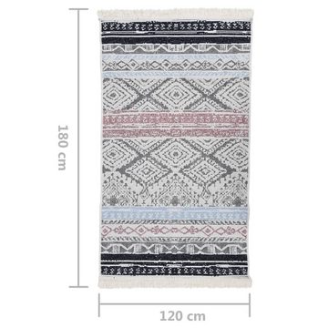 Teppich Teppich Rosa und Aquamarin 120x180 cm Baumwolle, vidaXL, Rechteckig