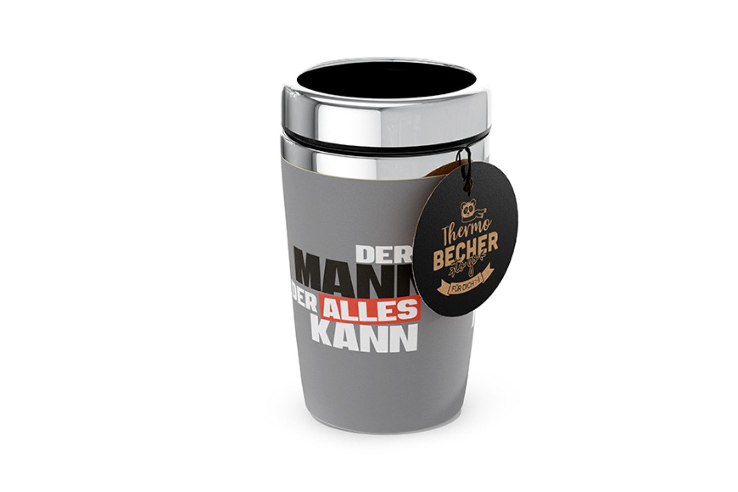 La Vida Geschenk für Dich Thermobecher La Vida Thermobecher to go, Edelstahl, "Der Mann der alles kann", Edelstahl, doppelwandig