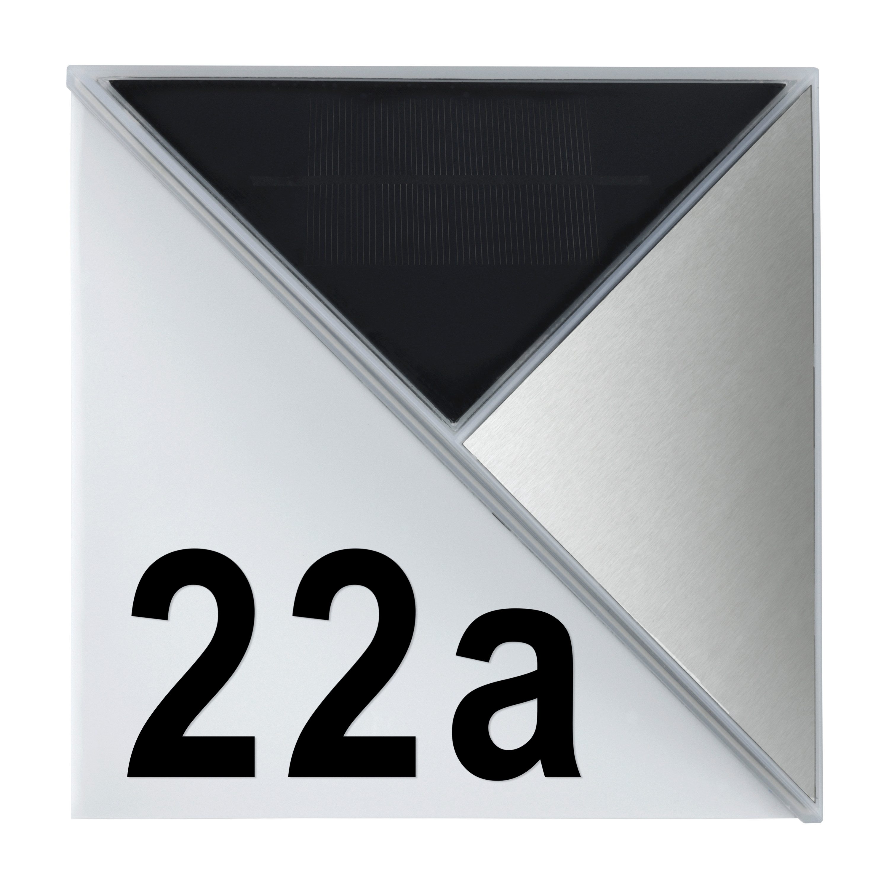 MeLiTec LED Außen-Wandleuchte Solar-Hausnummer mit Nummernset, Solar, LED f günstig online kaufen