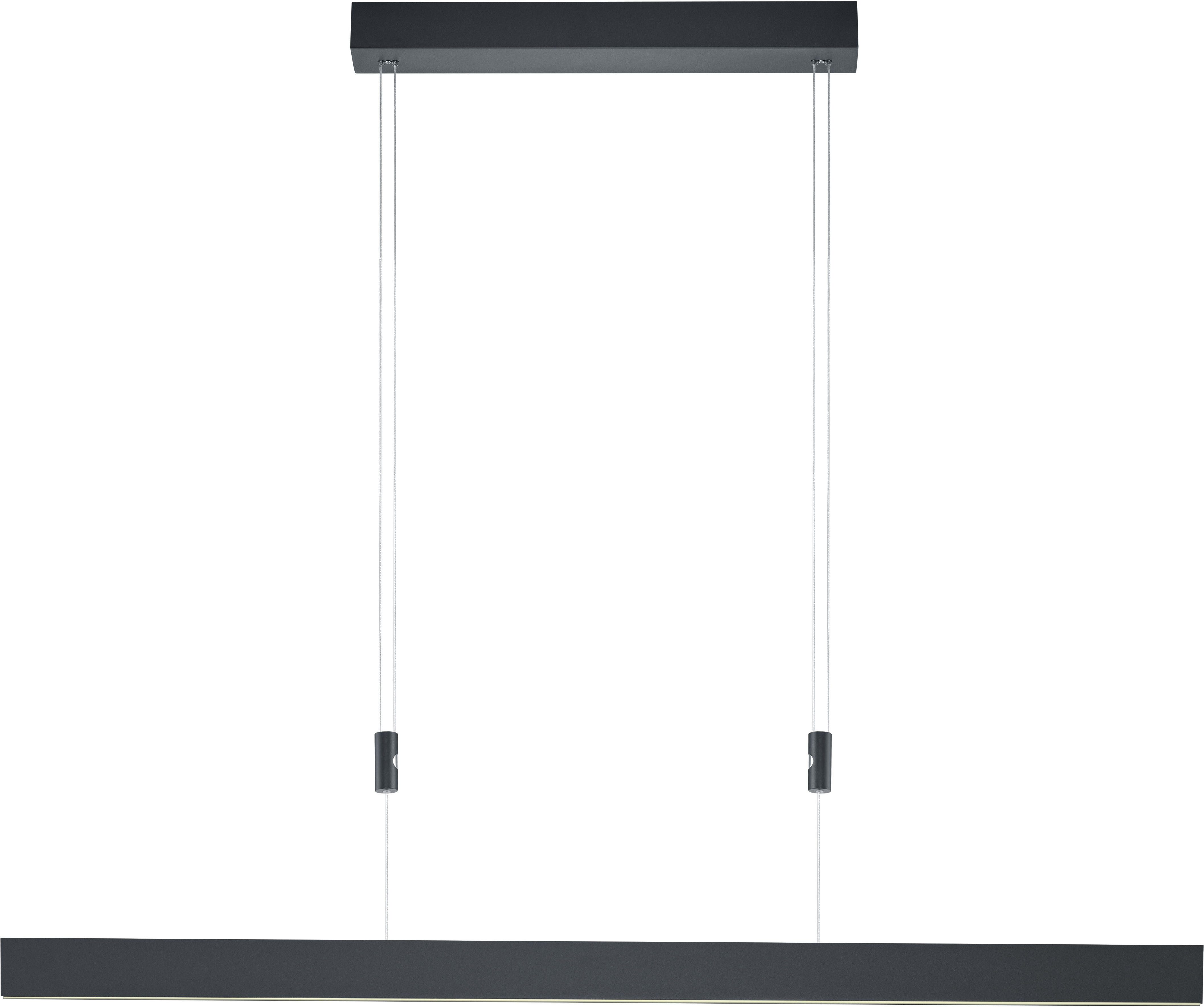 HELL höllisch gutes Licht LED Pendelleuchte DELTA, LED fest integriert, Warmweiß, dimmbar über Wanddimmer, Höhenverstellbar